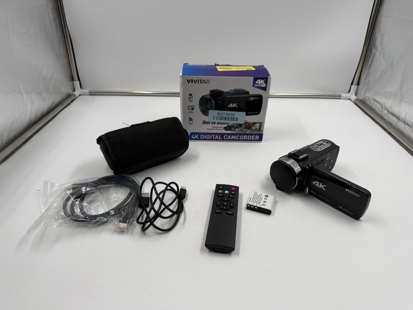 Vivitar 4K Digital Camcorder 3″ Touchscreen Built In Wifi 18x Digital Zoom
