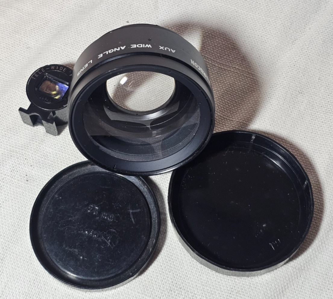 Marucon 57mm Aux Wide Angle Lens S7 / 55 Japan with Case and Tele-Wide Finder