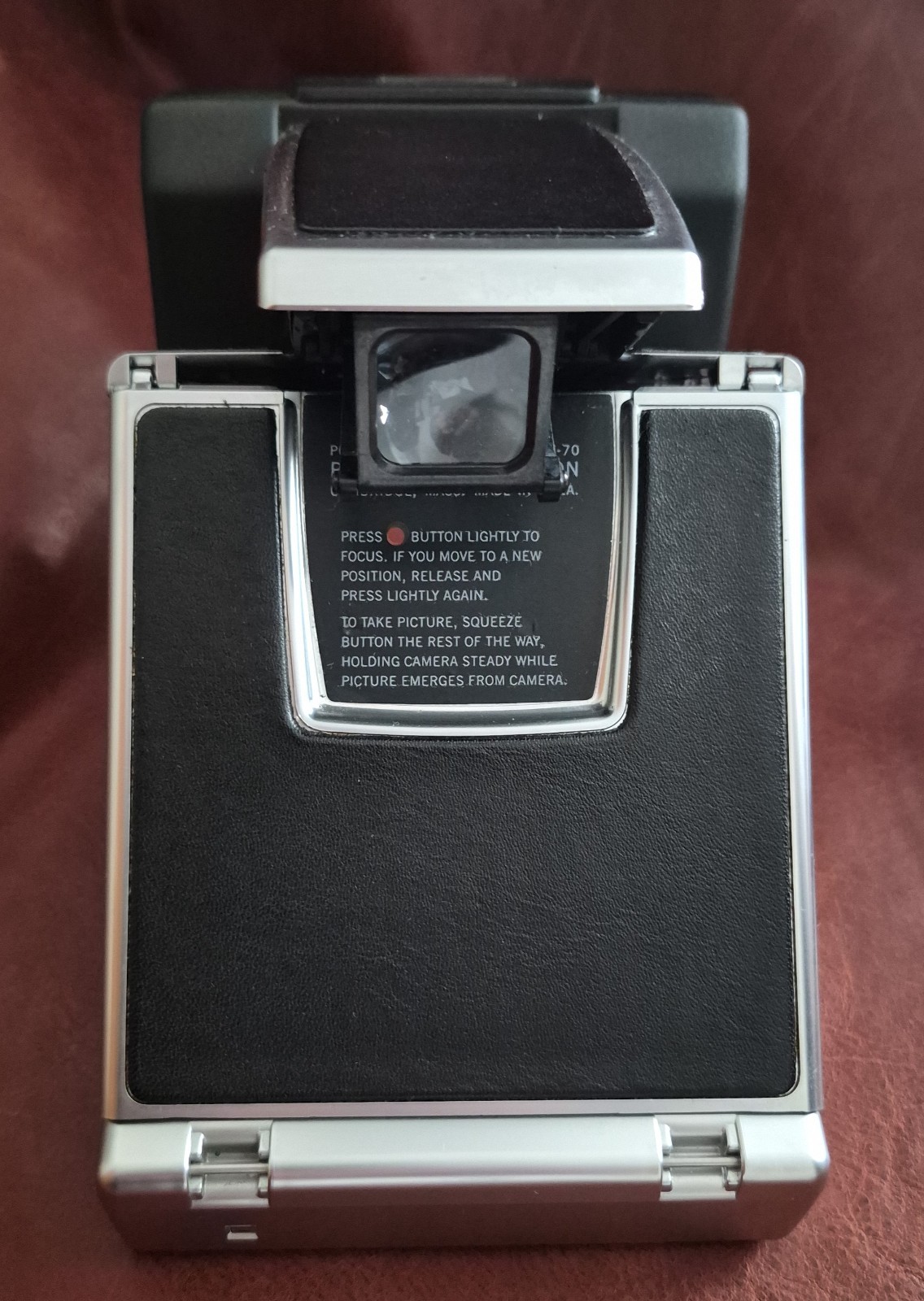 Polaroid SONAR One Step SX-70 Land Camera Silver/Black