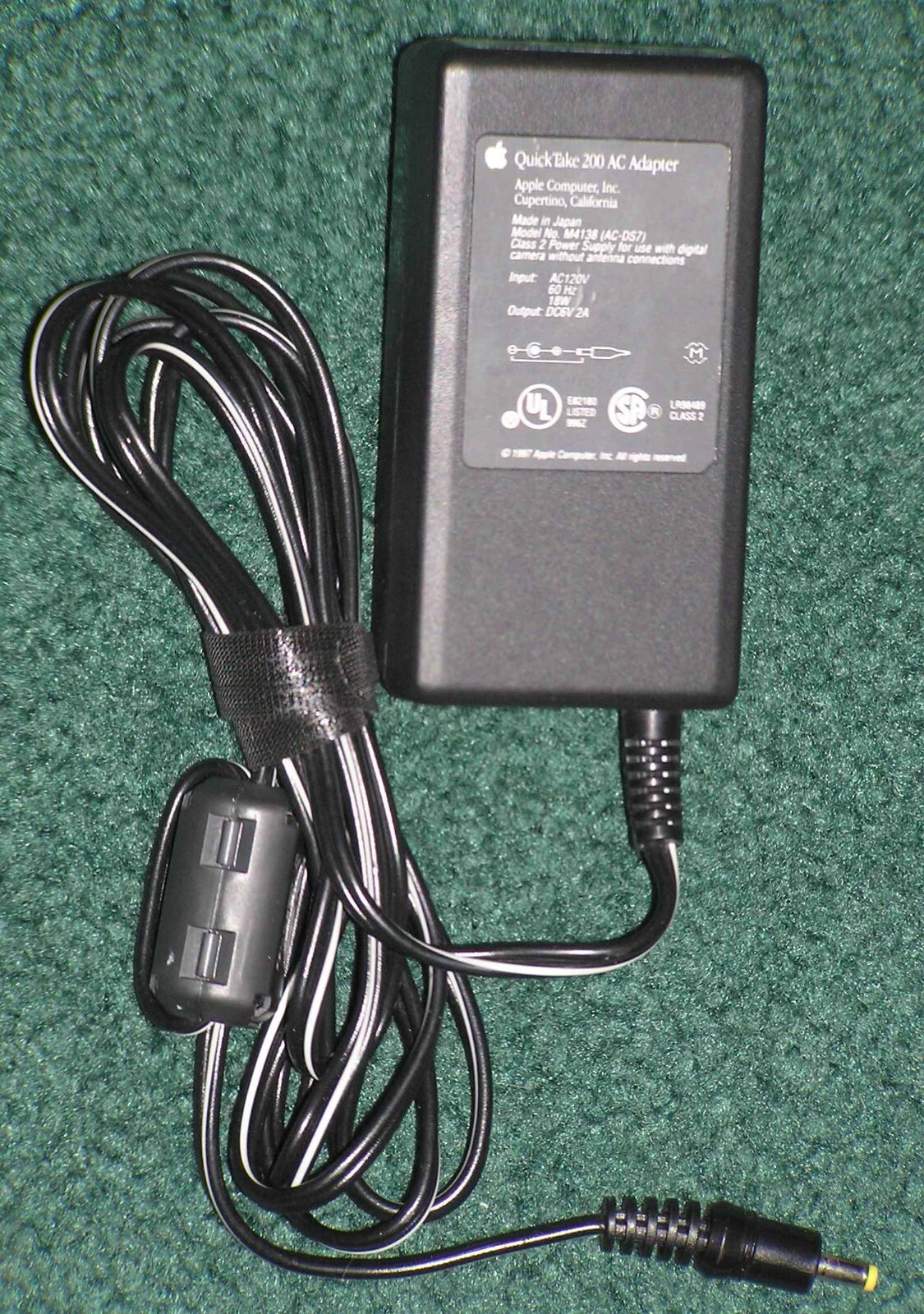 OEM Apple AC Adapter M4138 (AC-DS7) for QuickTake 200 Digital Camera