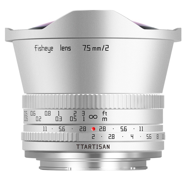 TTArtisan 7.5mm F2.0 APS-C Manual Focus Fisheye Lens Canon Nikon Fuji Sony M4/3