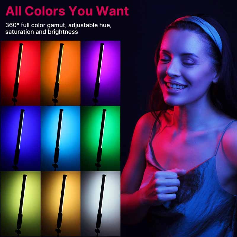 Ulanzi VL119RGB Tube Led Video Light Handheld 2500K-9000K Mini Photography Light