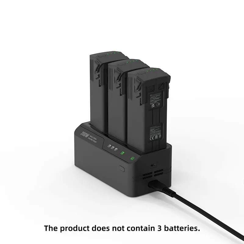 200W High Speed Fast Charger Multi Battery Charging Hub Work with DJI Mavic 3