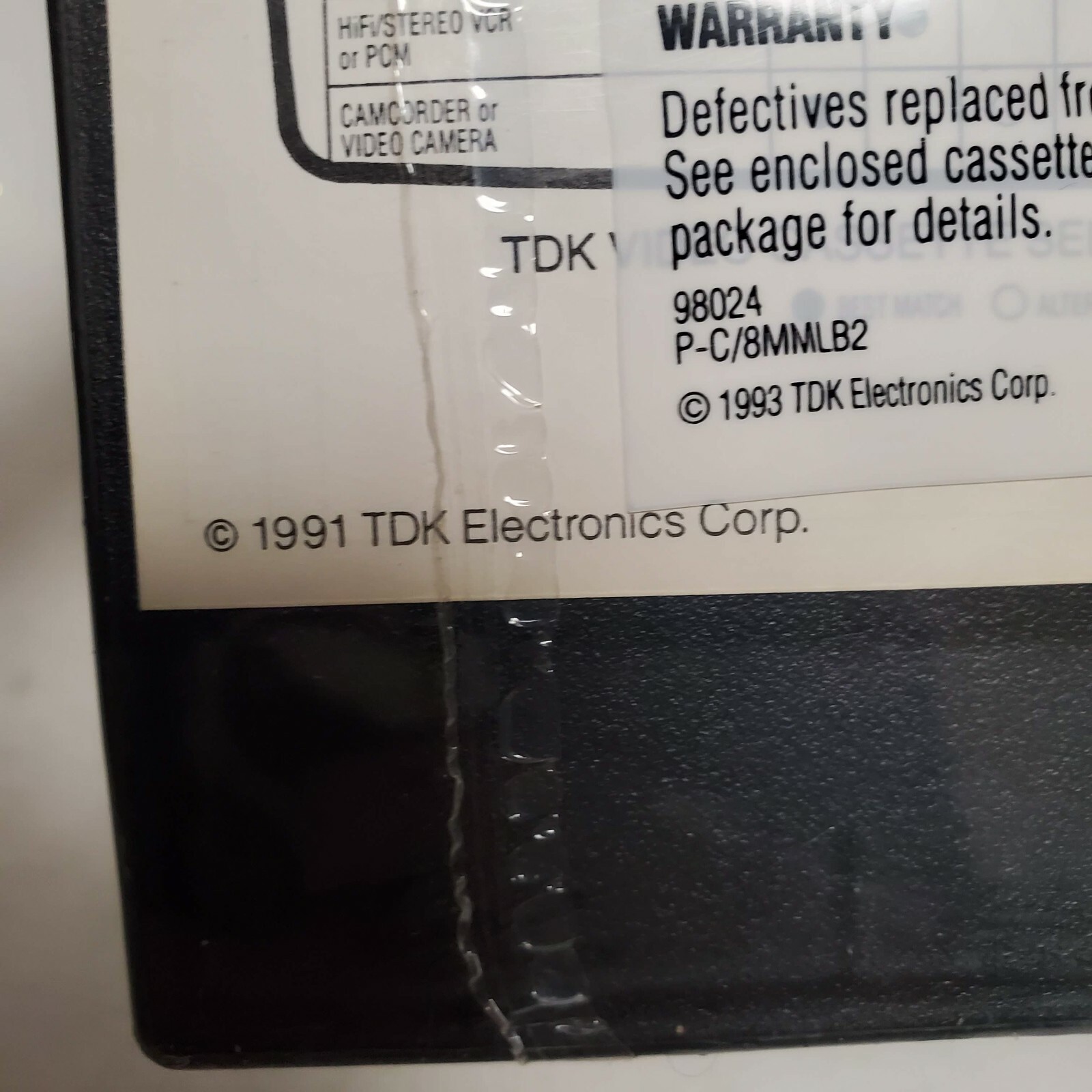2 TDK VHS-C HG Ultimate 40 Camcorder Tape VHS-C Brand New sealed and Case