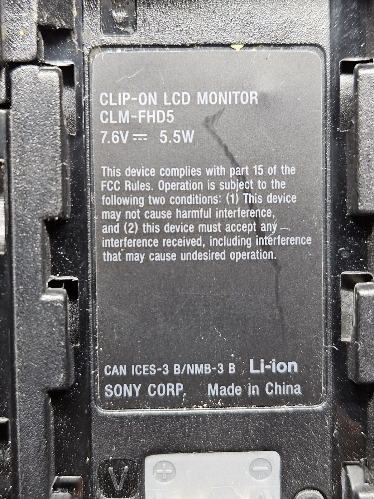 Sony CLM-FHD5 Clip-On LCD Monitor