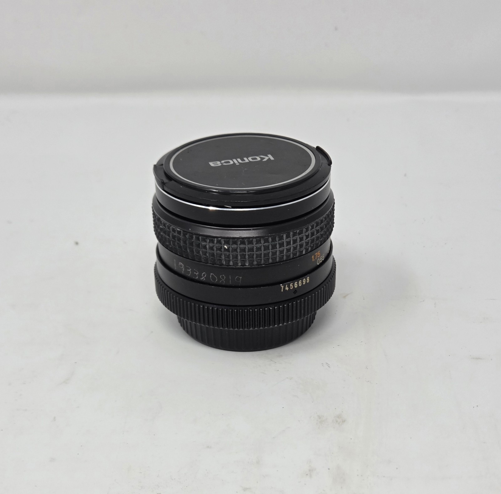 Konica Hexanon AR 50mm f/1.7 Lens Manual Focus Japan w/ Caps Clean