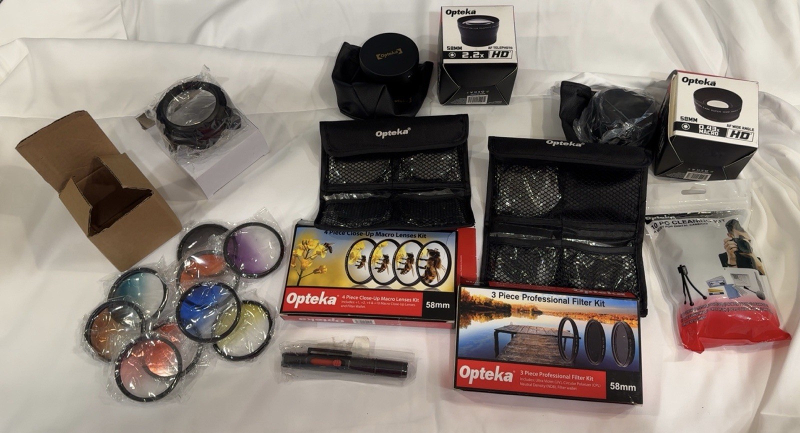 Lot Of Opteka Lens And Accessories