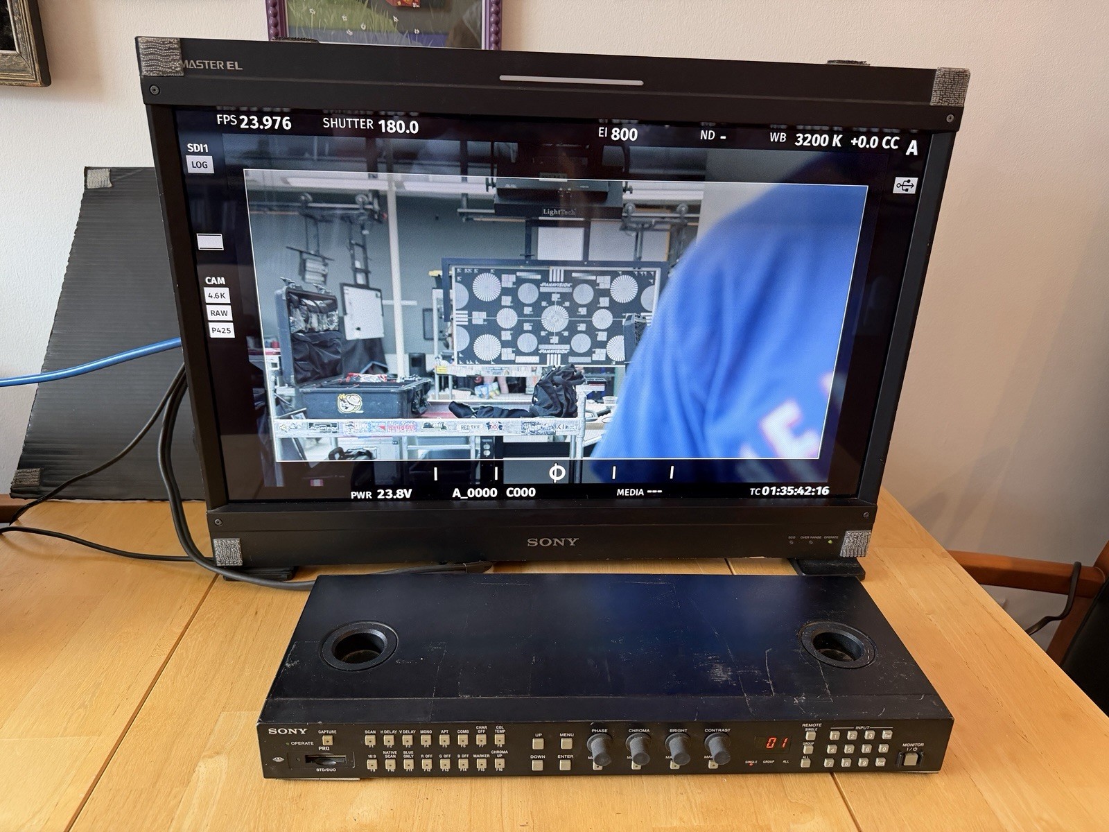 Sony BVM-F250 25in OLED Professional Video Monitor with BKM-16R Control Unit