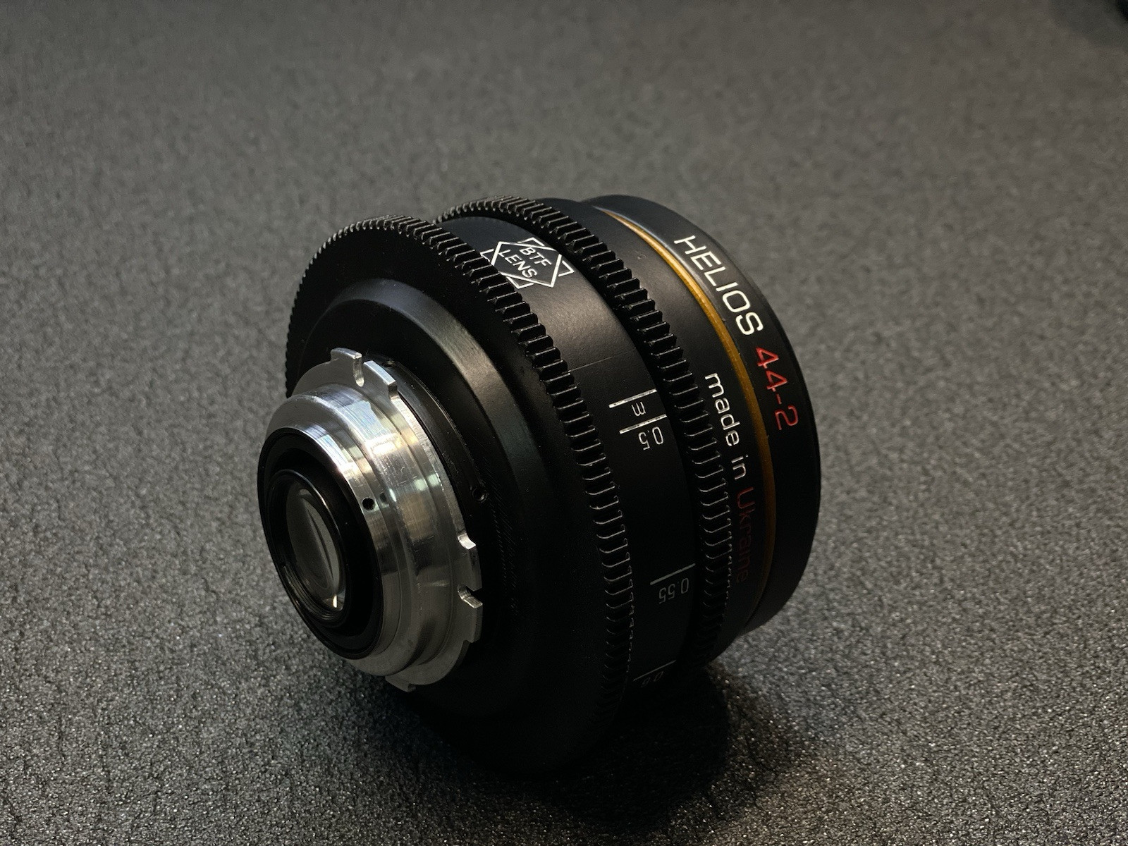 Helios 44-2 58mm T2.1 Cine Soviet Lens ARRI PL Mount Rehoused by BTF Lenses 44-2
