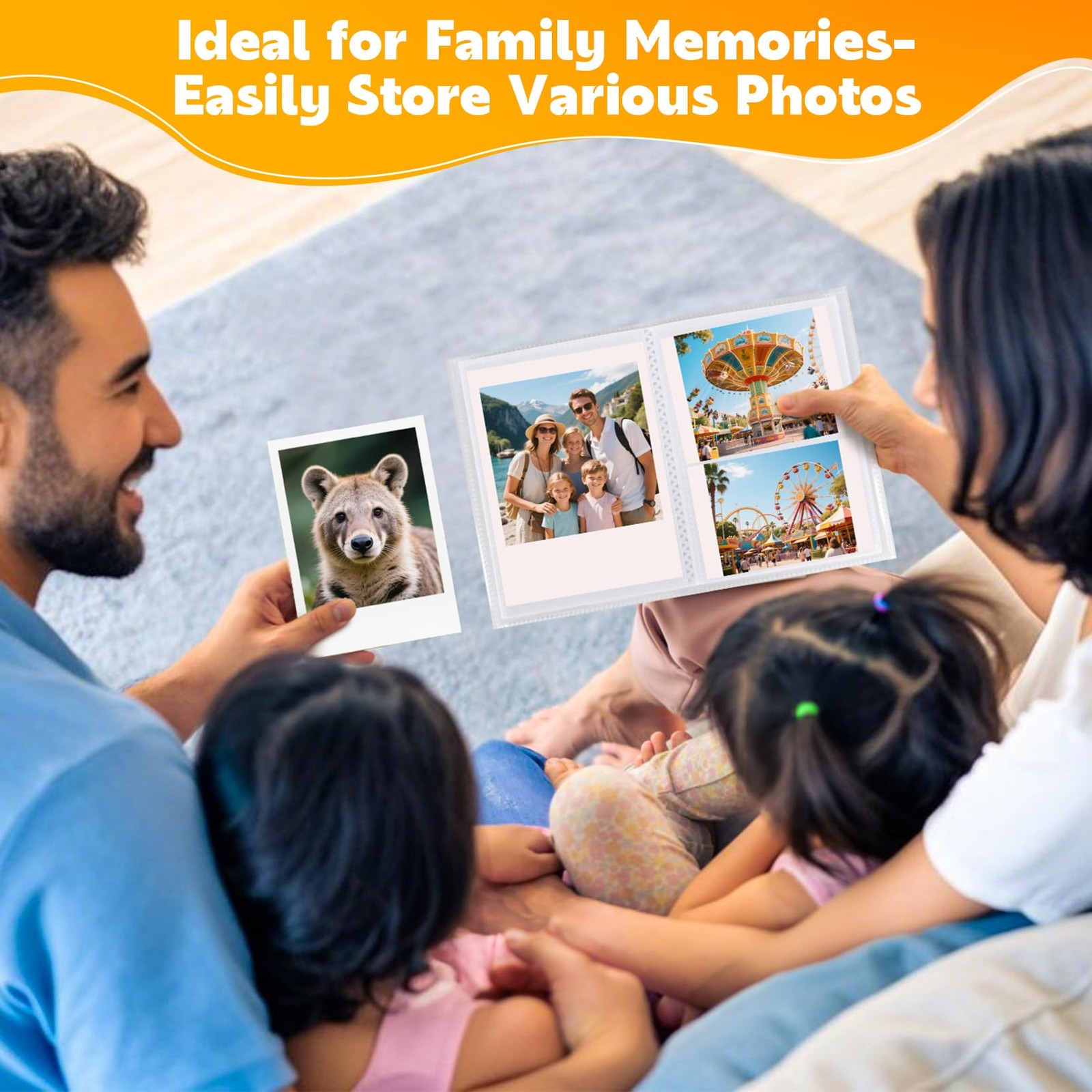 8-Pack 4×6 Photo Albums – 36 Pockets Per Book, Customizable Cover, Multicol