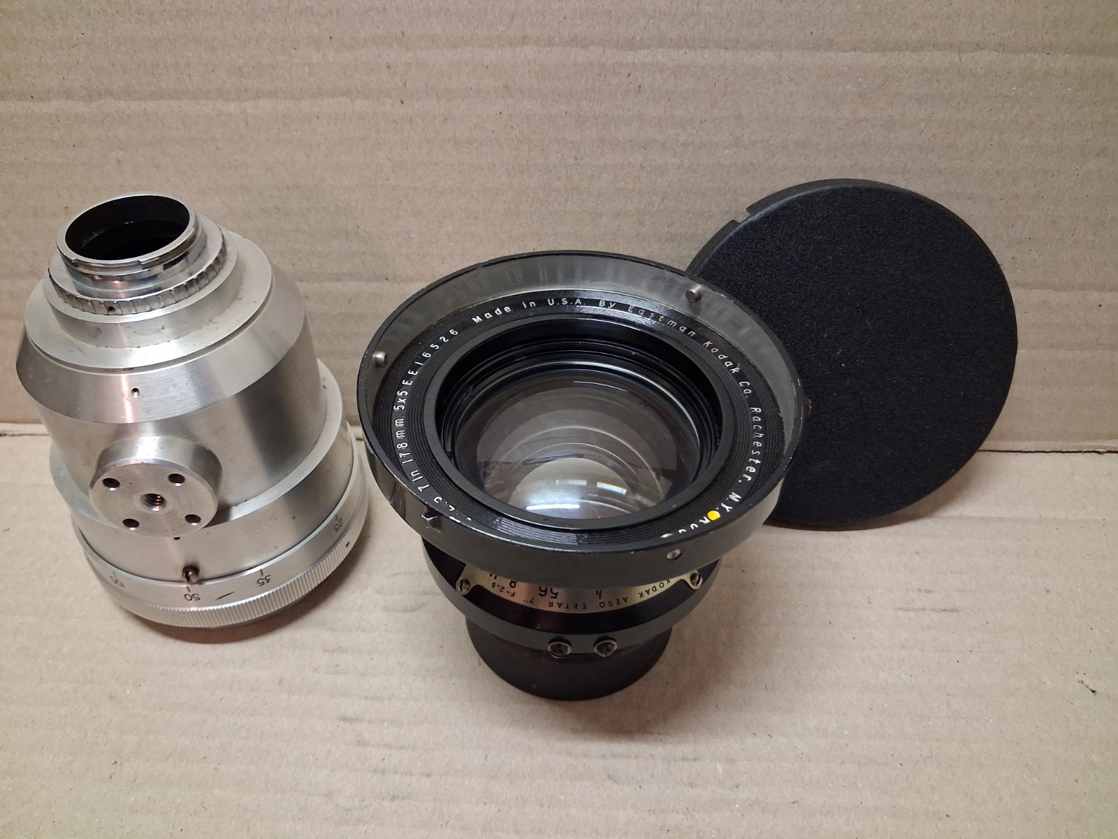 Vintage Kodak Aero Ektar 178mm f:2.5 7In 5×5 Lens