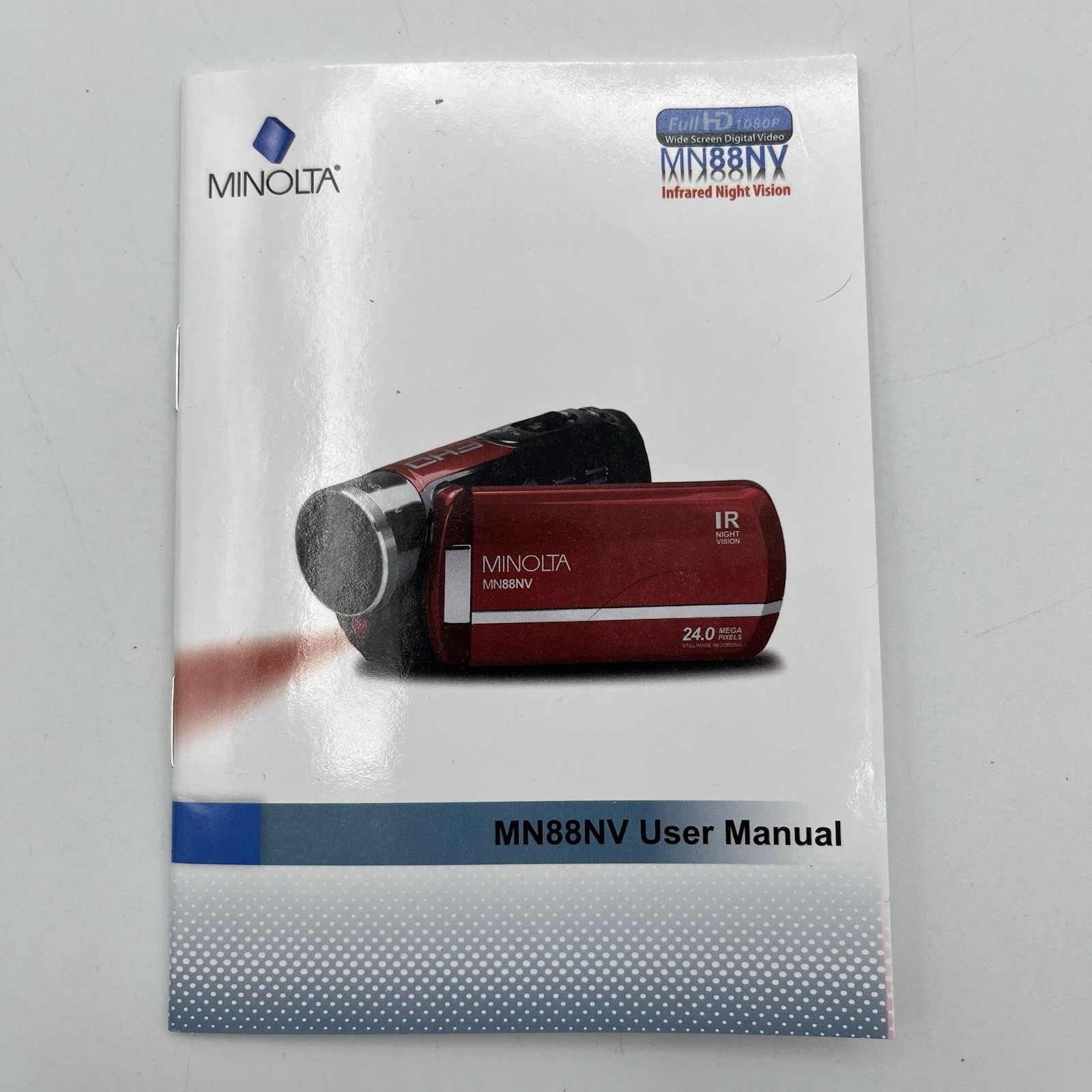 Minolta 24MP HD IR Night Vision Digital Camcorder – MN88NV – Bundel Deal – Works
