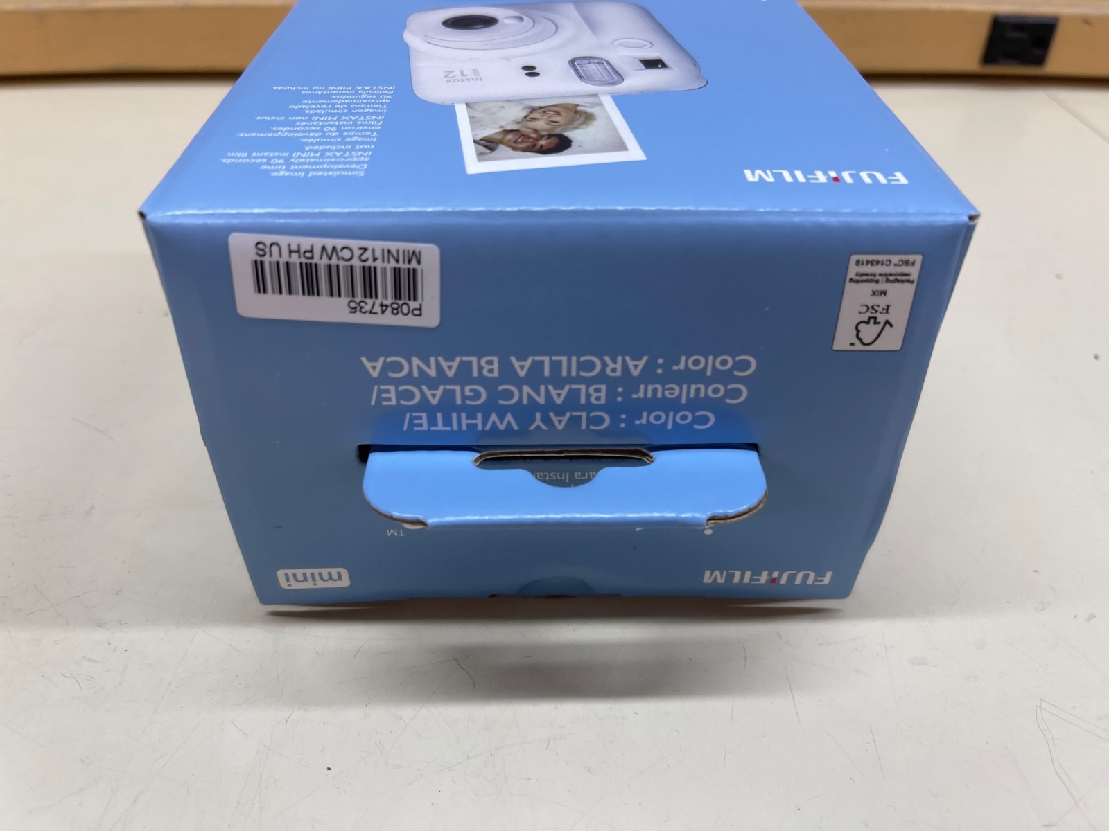 Fujifilm Instax Mini 12 Instant Camera – Clay White w/ Instant Film New