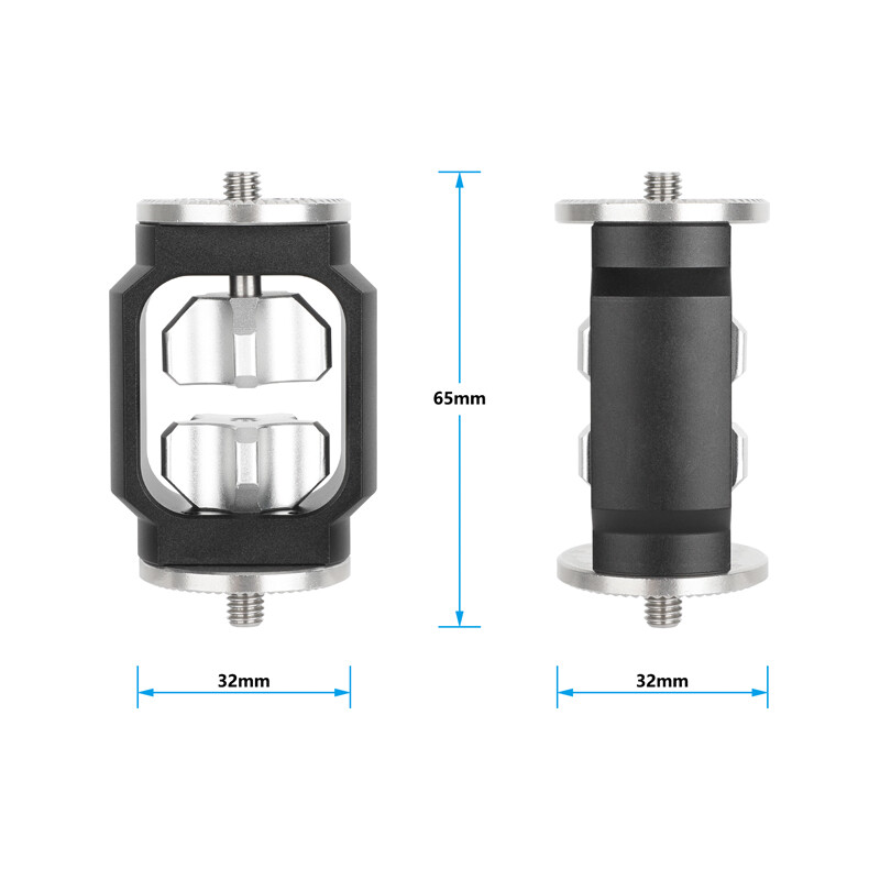 2Pcs CAMVATE ARRI Rosette Extension Adapter w/Dual M6 Male Screw fr Camera Rig