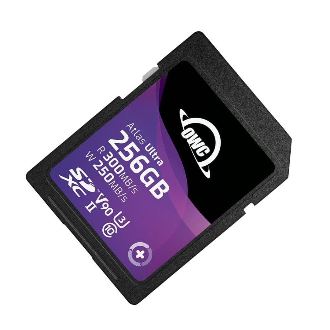 OWC Atlas Ultra 256GB SDXC UHS-II V90 Media Card 256gb, Multicolor