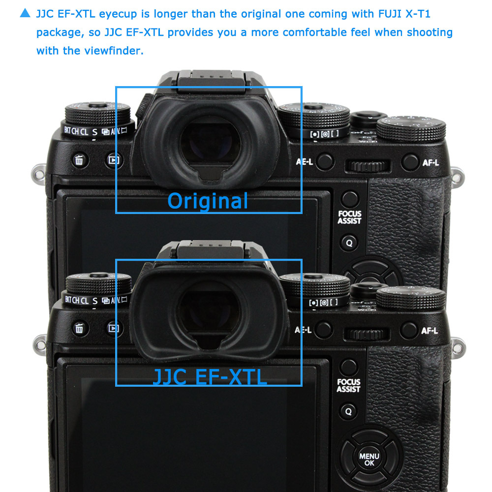 JJC Silica gel Eyecup for Fujifilm X-H1 X-T1 X-T2 X-T3 X-T4 EC-XT L US Seller