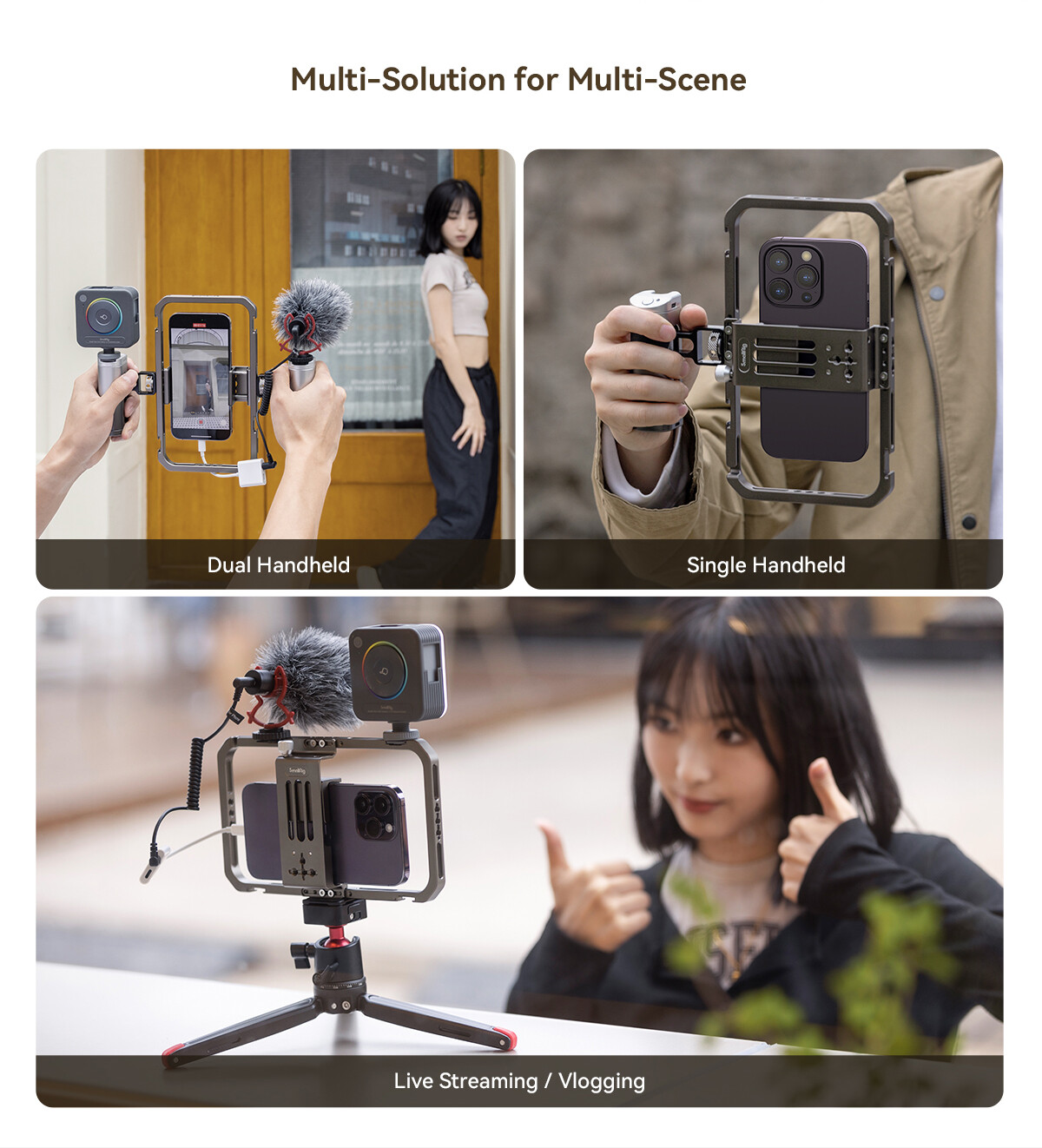 SmallRig Professional Protab Phone Video Rig Kit Vlogging Live Streaming 2022