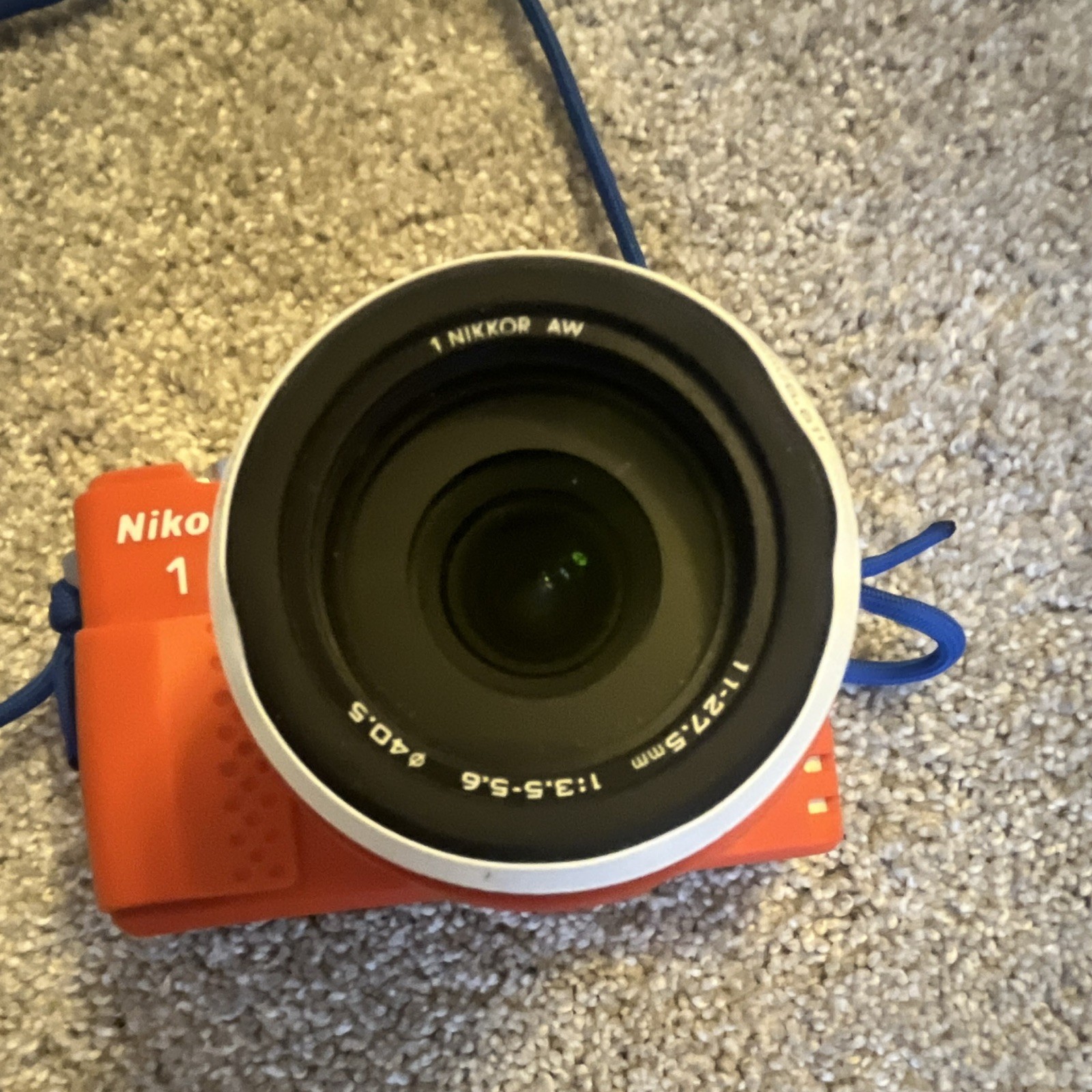 Nikon 1 AW1 Orange 14.2MP Waterproof Wi‑Fi w/ 10-27.5mm Lens Batteries