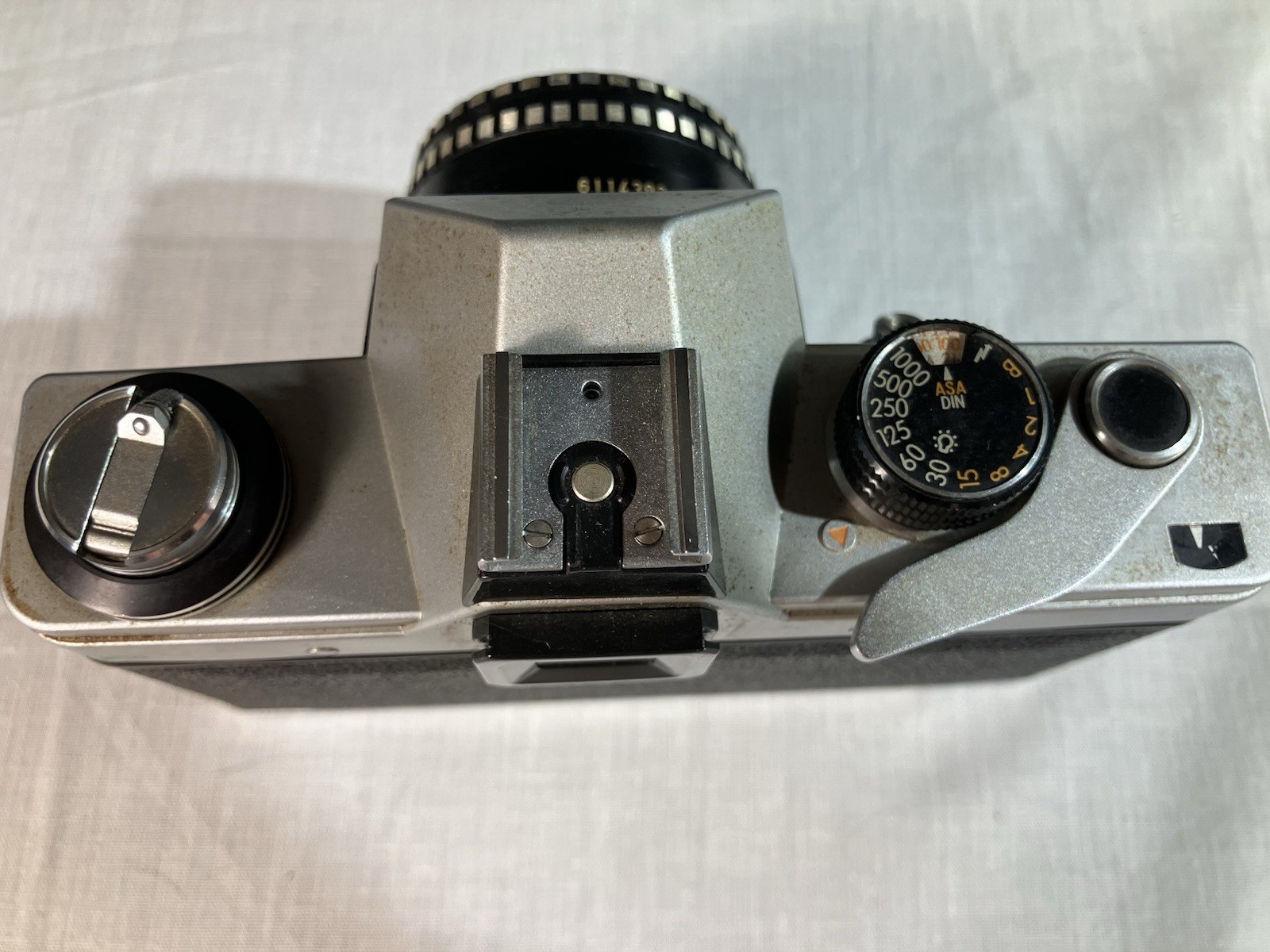 Praktica L+ Meyer Optik Görlitz 2.8/50 Lens 35mm Film Camera & Case NOT TESTED