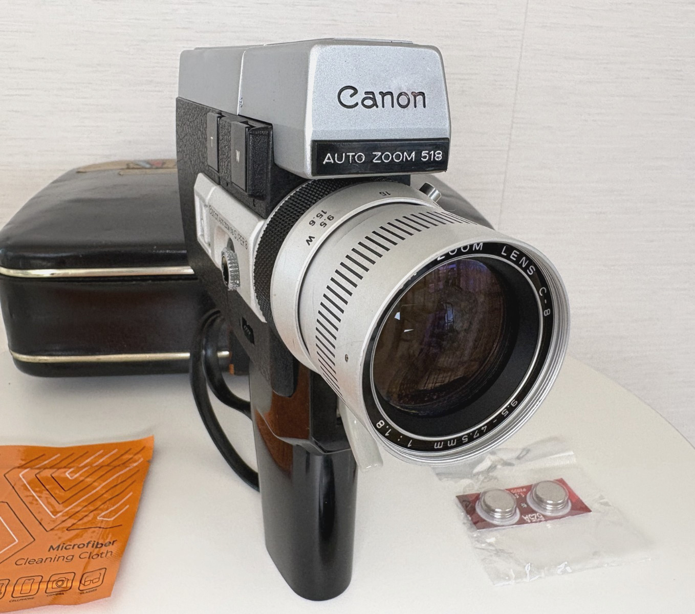 Canon Auto Zoom 518 Super 8 Camera TESTED SERVICED Accurate Meter, Fully Working