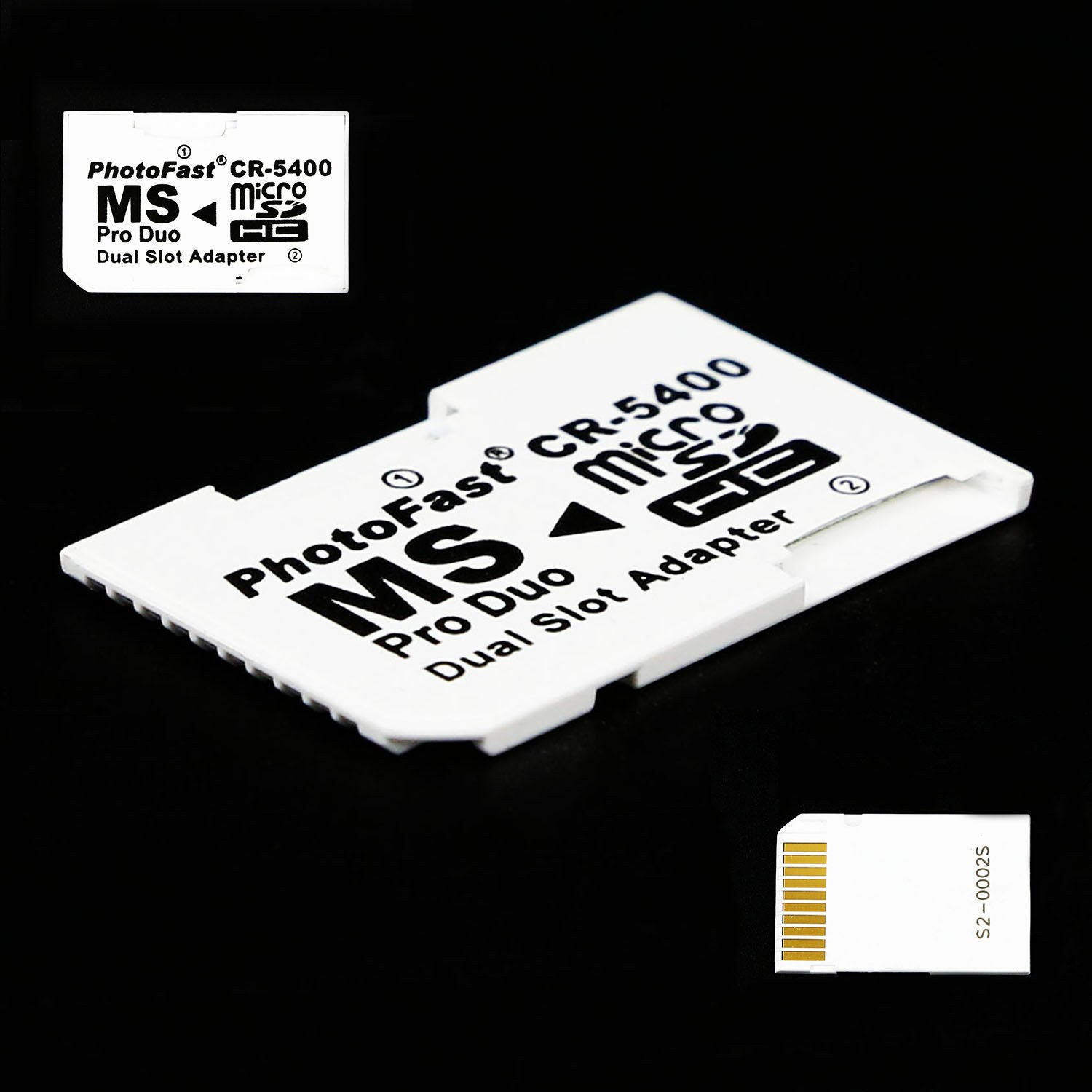 Dual Micro SD TF To Memory Stick Converter MS Pro Duo PSP Card 2 Slot Adapter zz