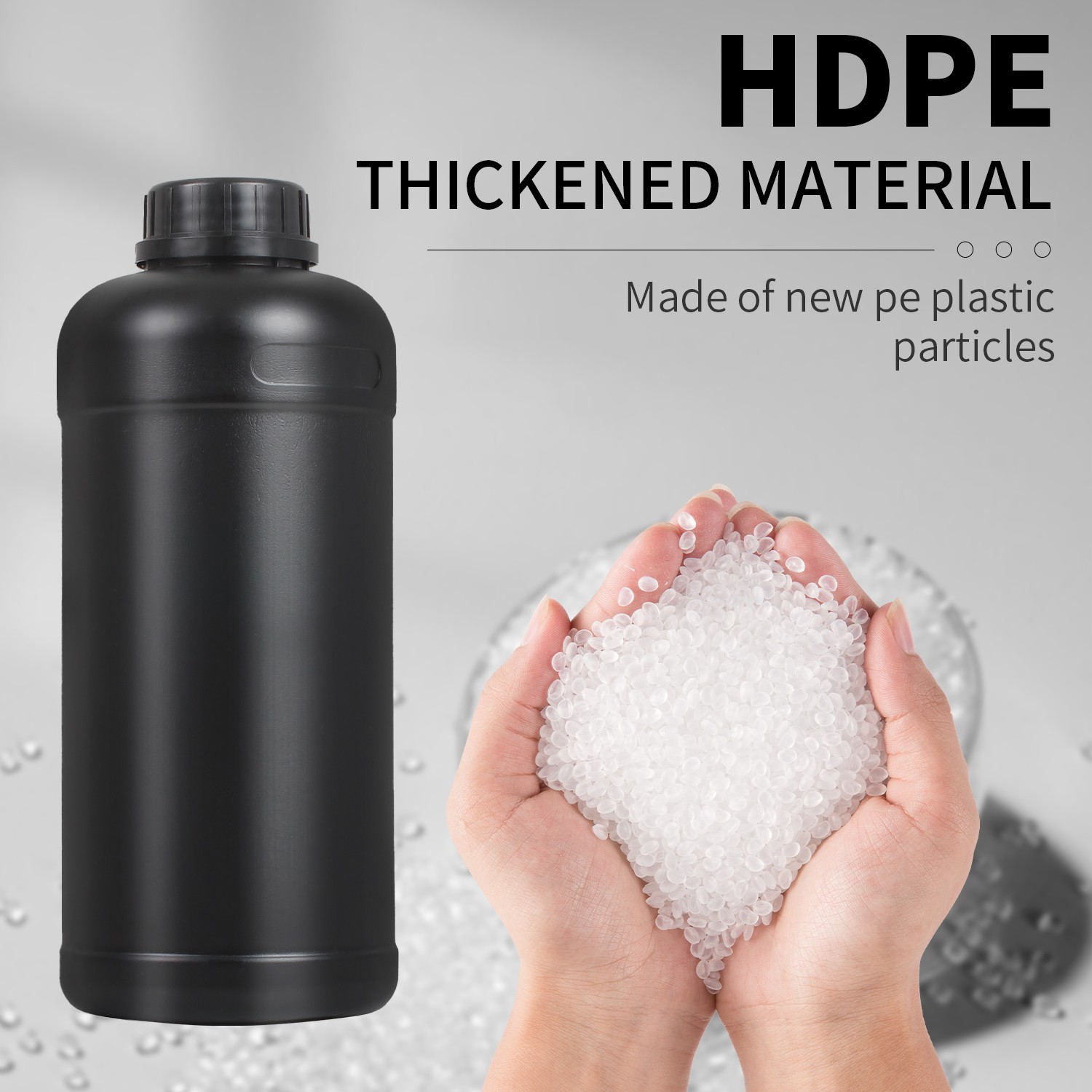 3x 1L Darkroom Chemical Storage Bottles Plastic For B/W Film Negative Developing