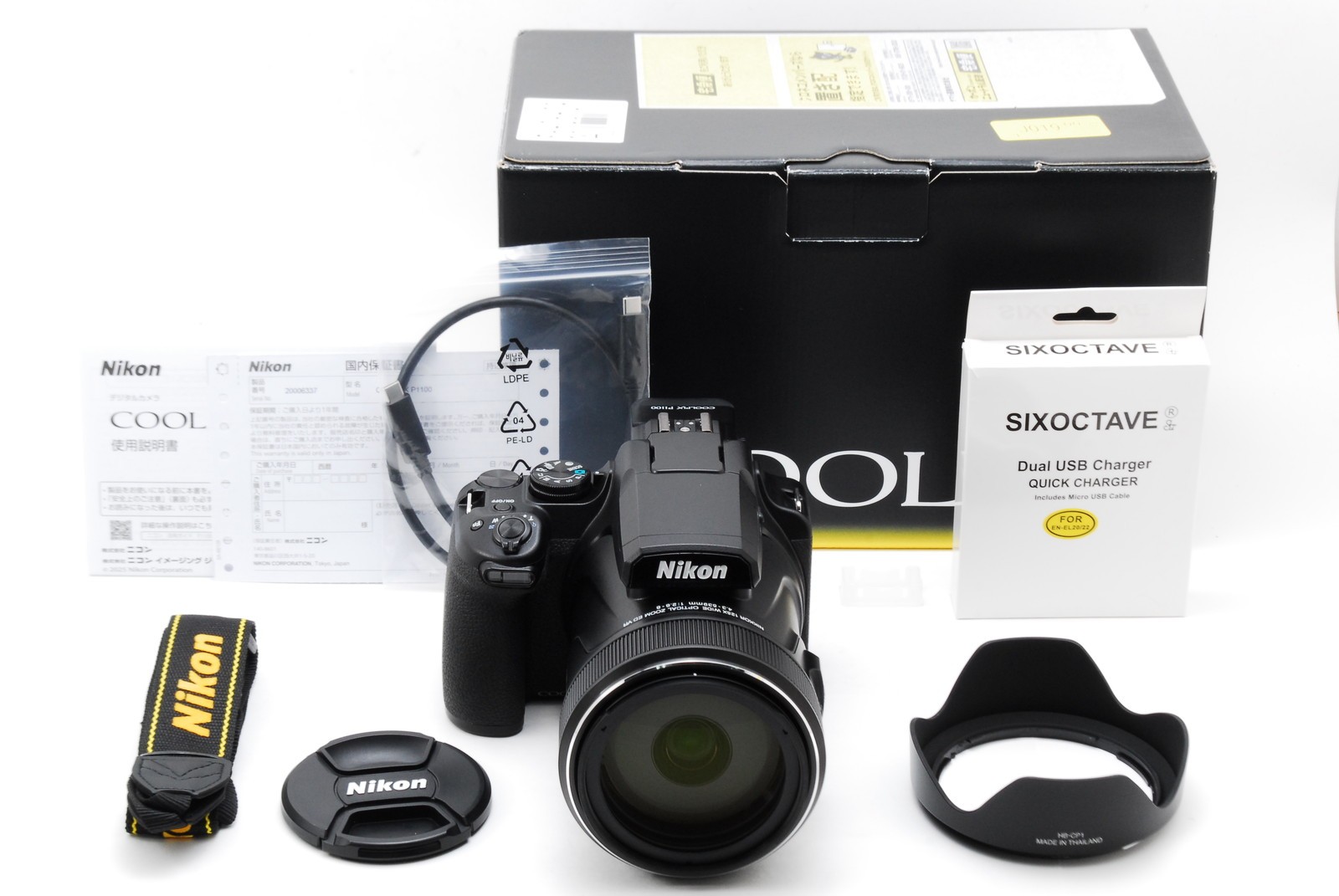 [Unused] Nikon COOLPIX P1100 125x 4K Digital Camera [31 Languages] From JAPAN