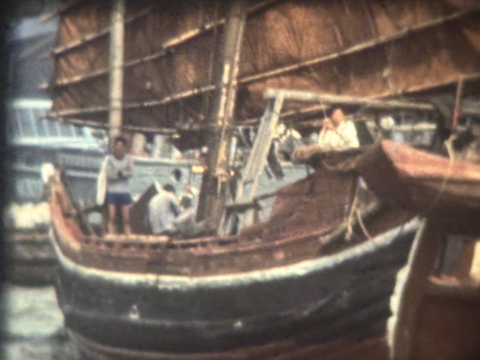 China Shanghai Harbor Ships Boats Super 8mm Film Home Movie Reel