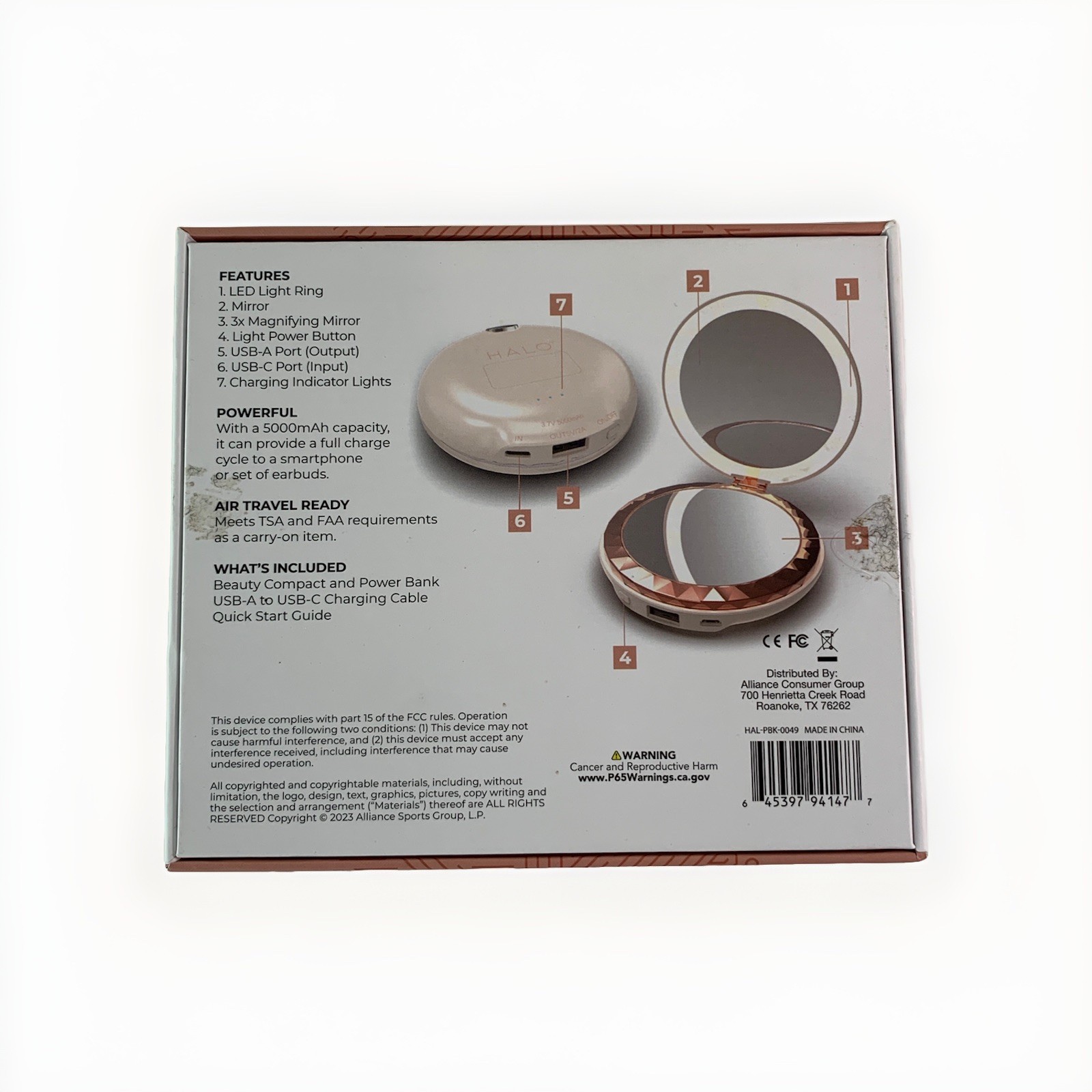 HALO 3-in-1 Beauty Compact Light And Power Station