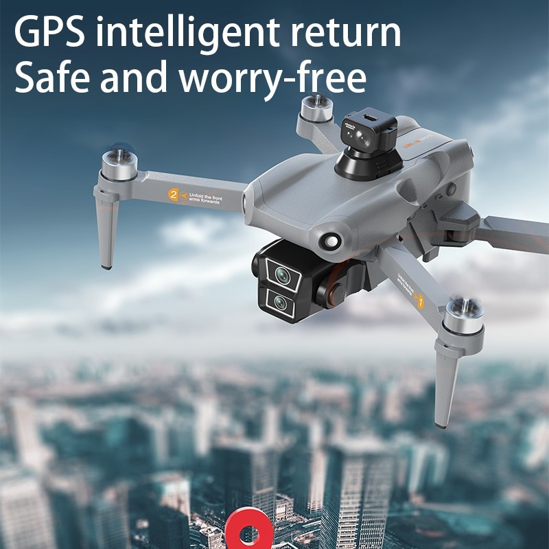 8K GPS Drone w/ Touchscreen Controller, 5G FPV, Dual Battery, Auto Return