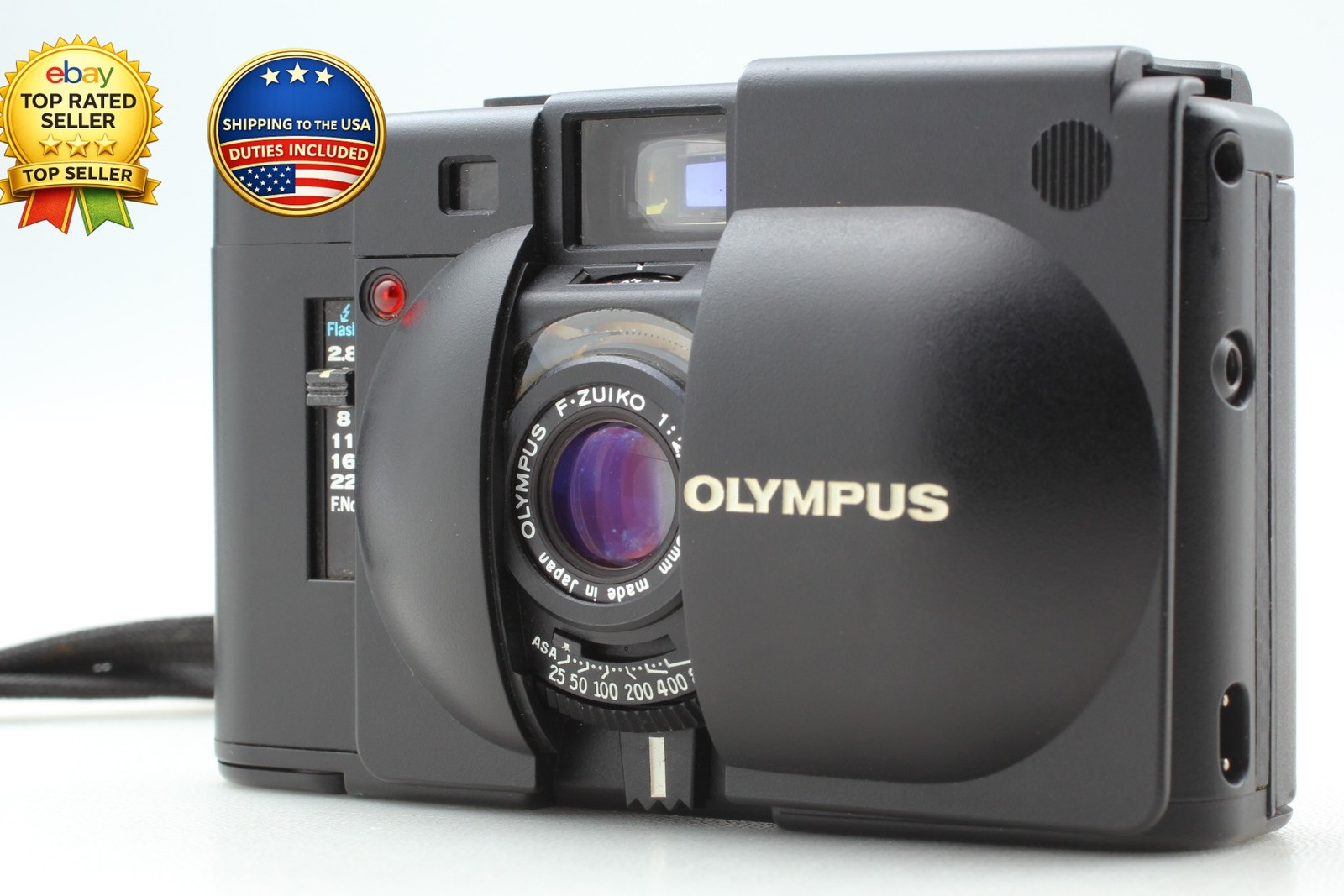 [Exc+5] Olympus XA 35mm f/2.8 Rangefinder Point & Shoot Film Camera From JAPAN