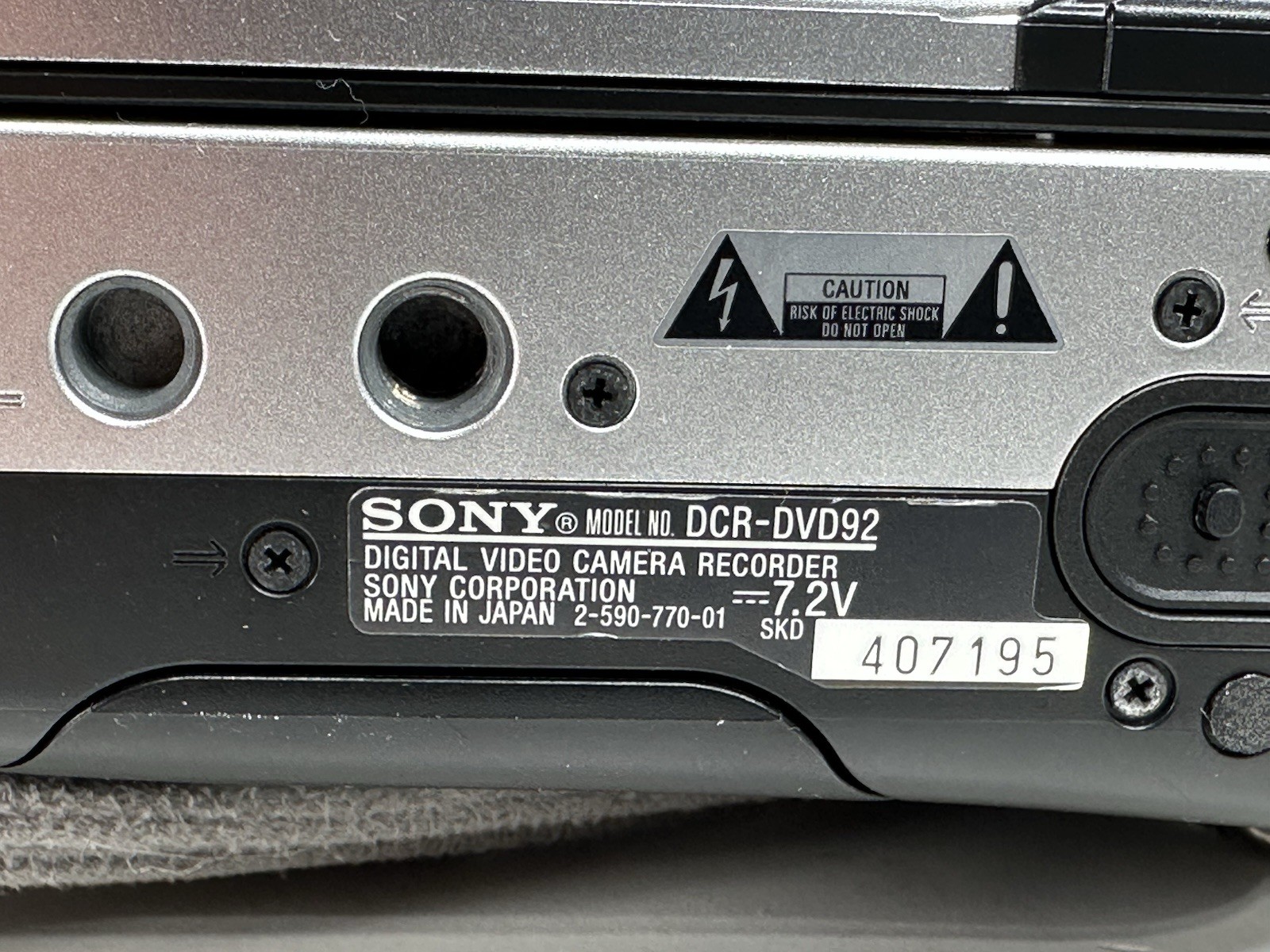 Sony Handycam DCR-DVD92 DVD video camera camcorder TESTED WORKING
