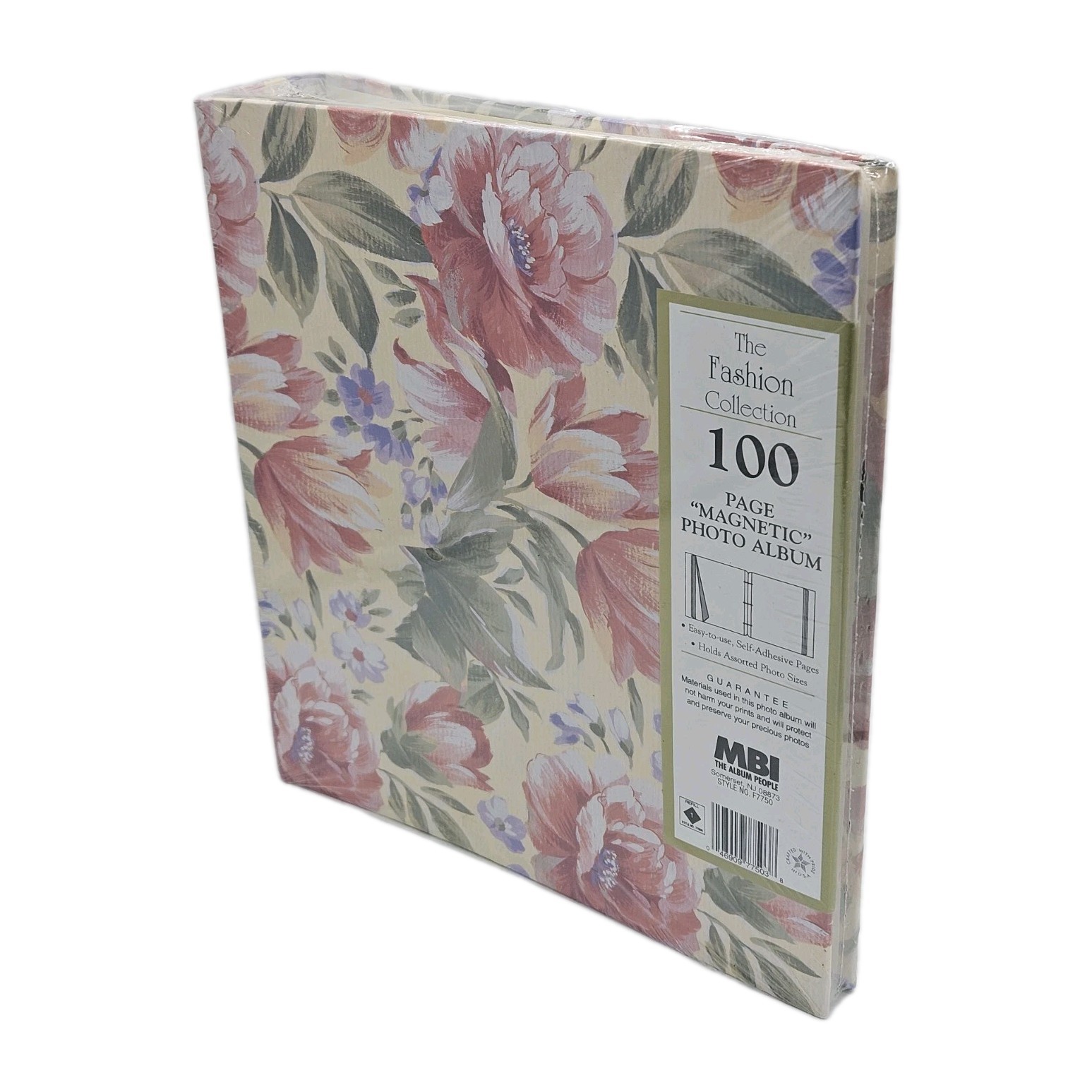 100 Page Magnetic Photo Album – Floral Design Large Ring Binder