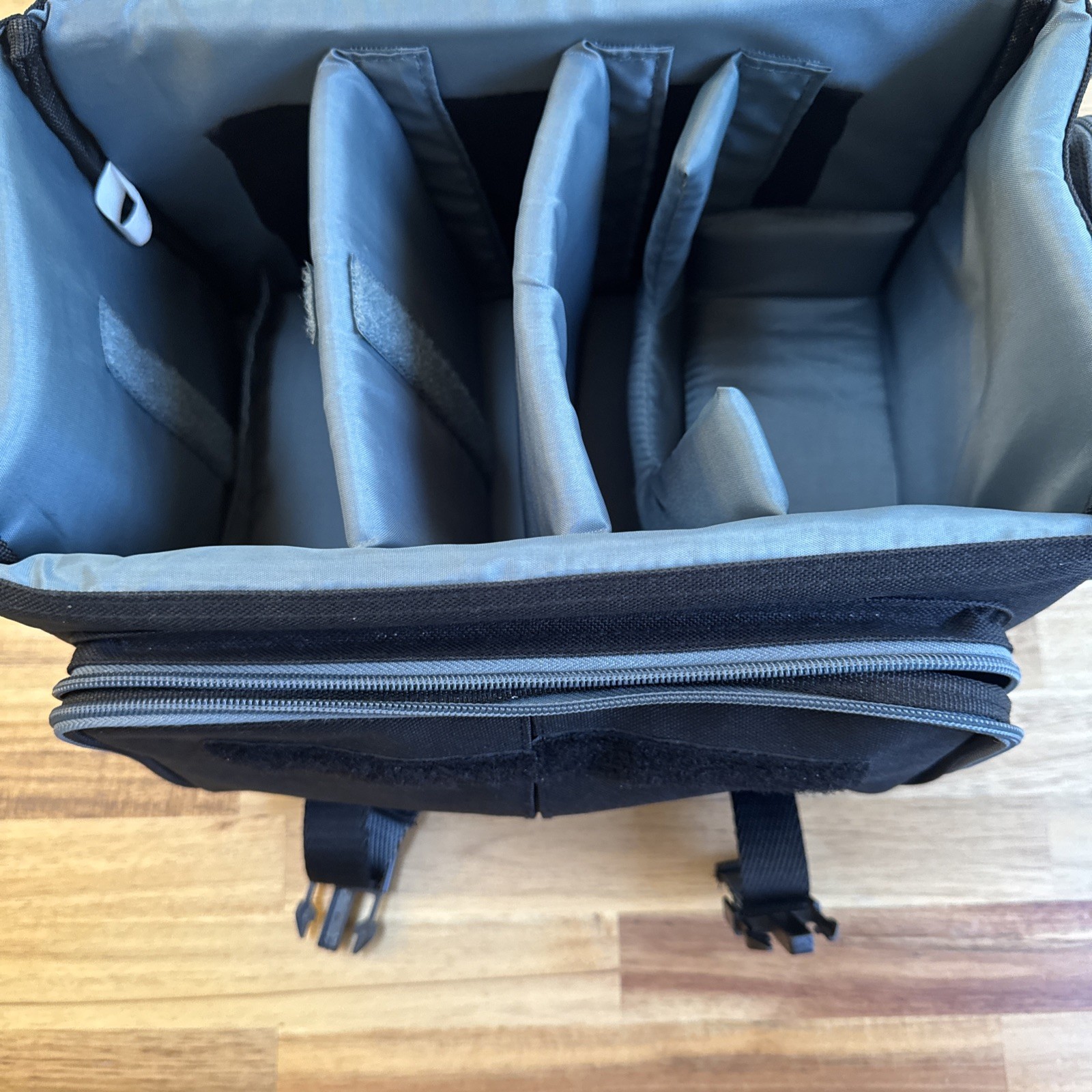 Quantaray Black Canvas Camera Camcorder Carry Shoulder Bag Large 12 X 9 X 5
