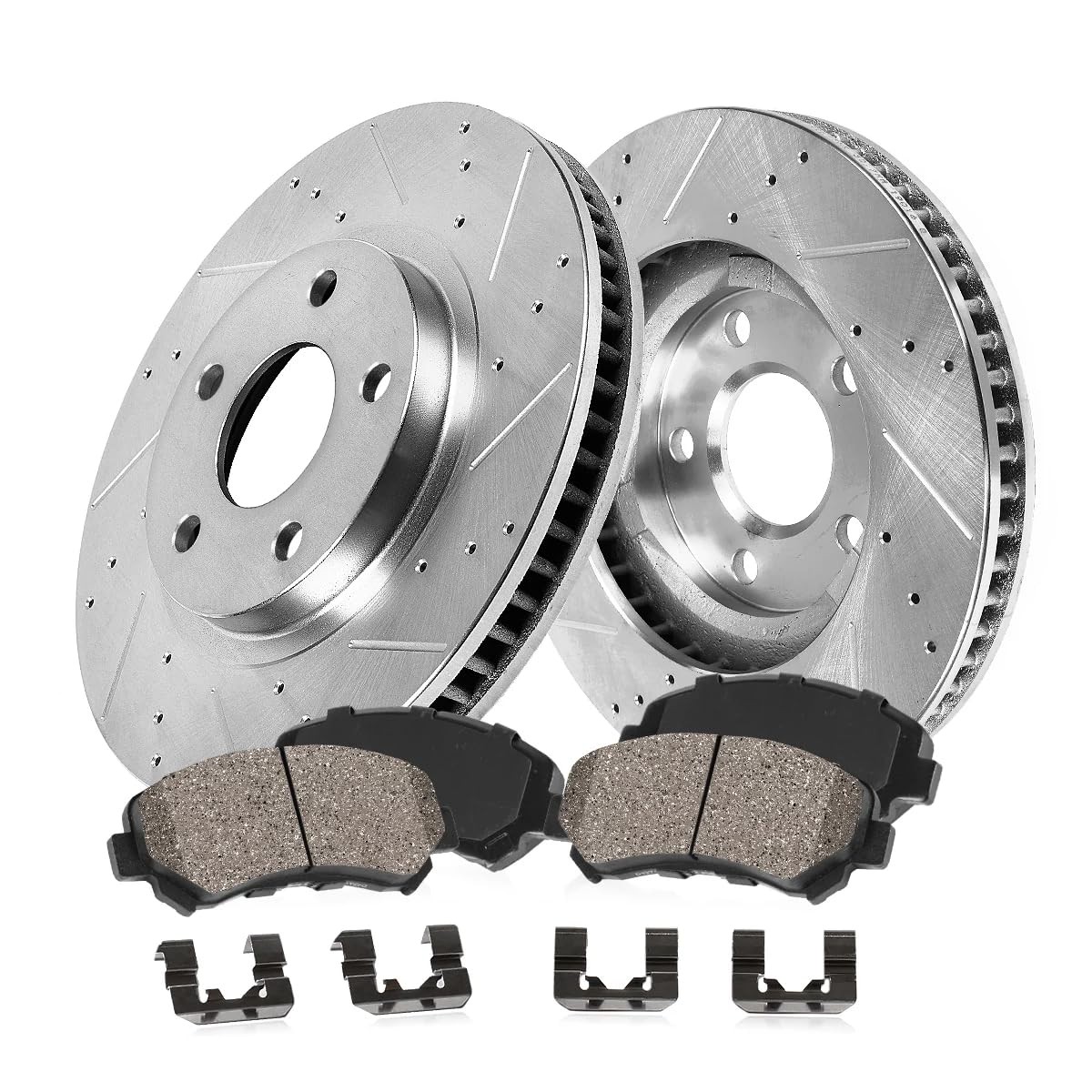 Callahan Brake Parts Front Brake Kit For Kia Rio – Rotors Ceramic Brake