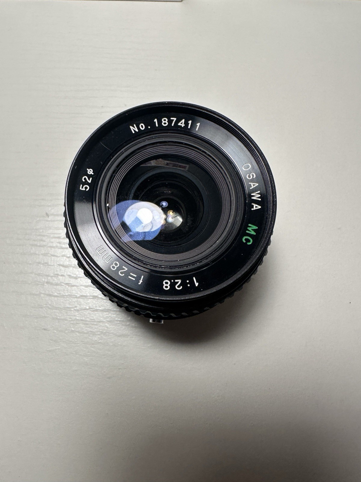 Osawa MC 28mm f/2.8 Manual Focus Wide Angle Lens for Olympus OM 52mm