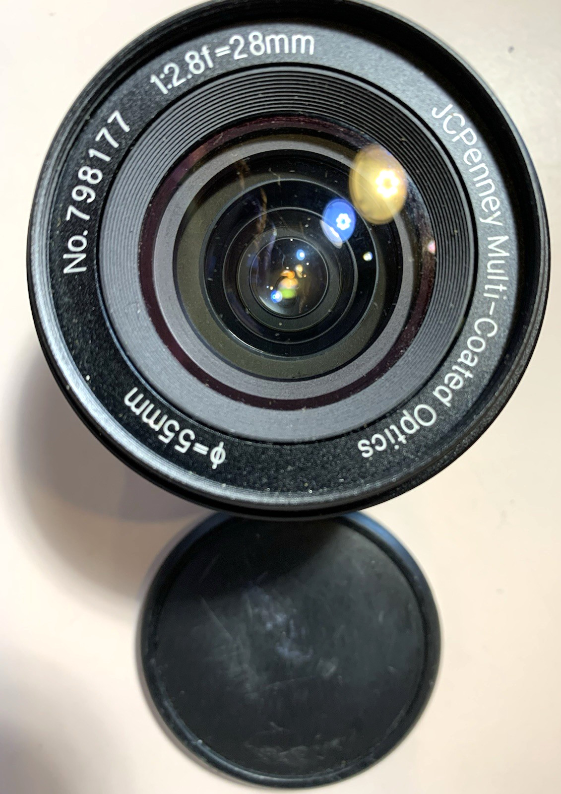 JCPenney Multi-Coated Optics 1:2.8F=28MM 55MM Lens $14 + FREE SHIPPING