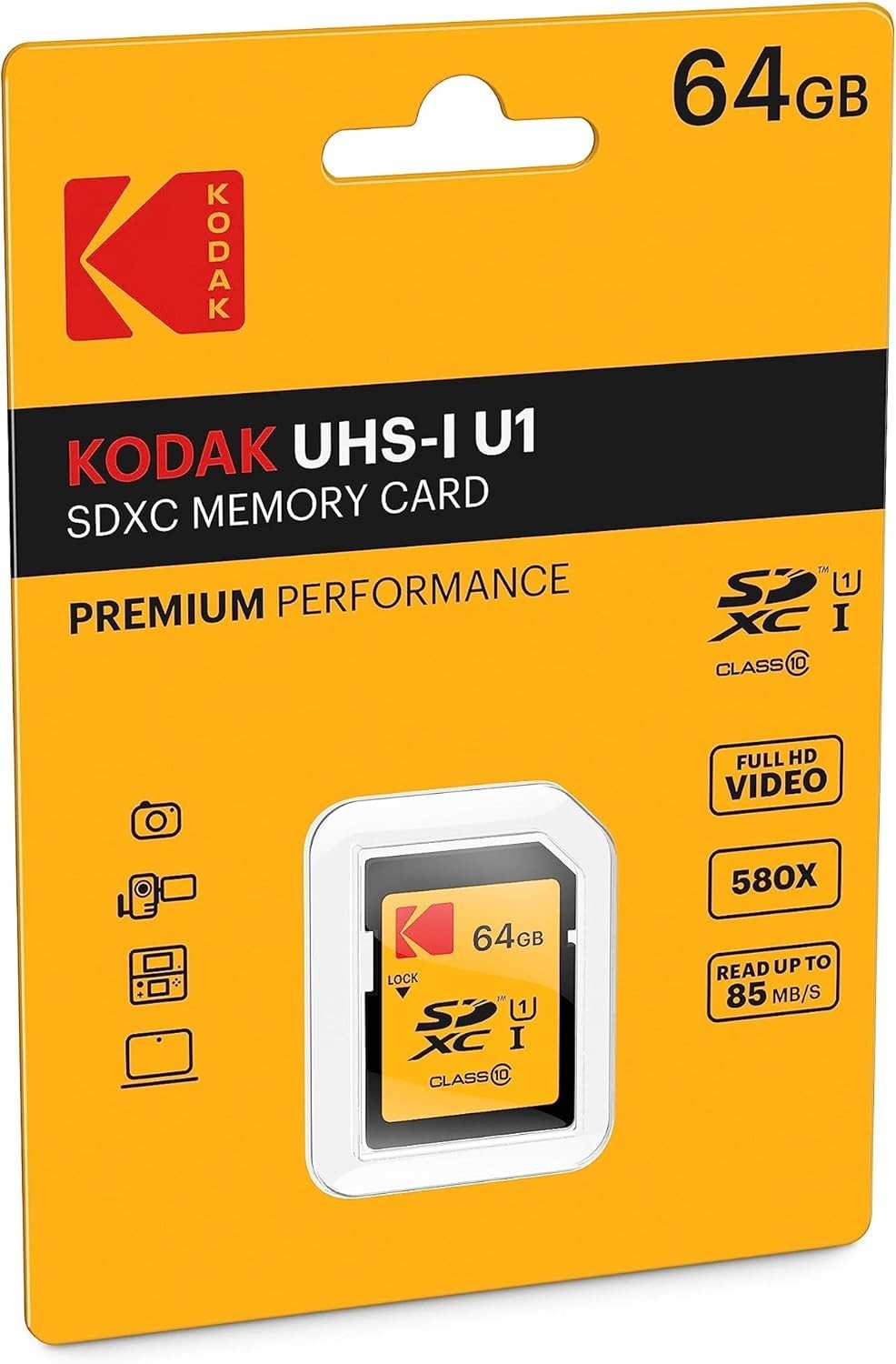 64GB UHS-I U1 SDXC Card – Fast Read Speed & Reliable for Photography Needs