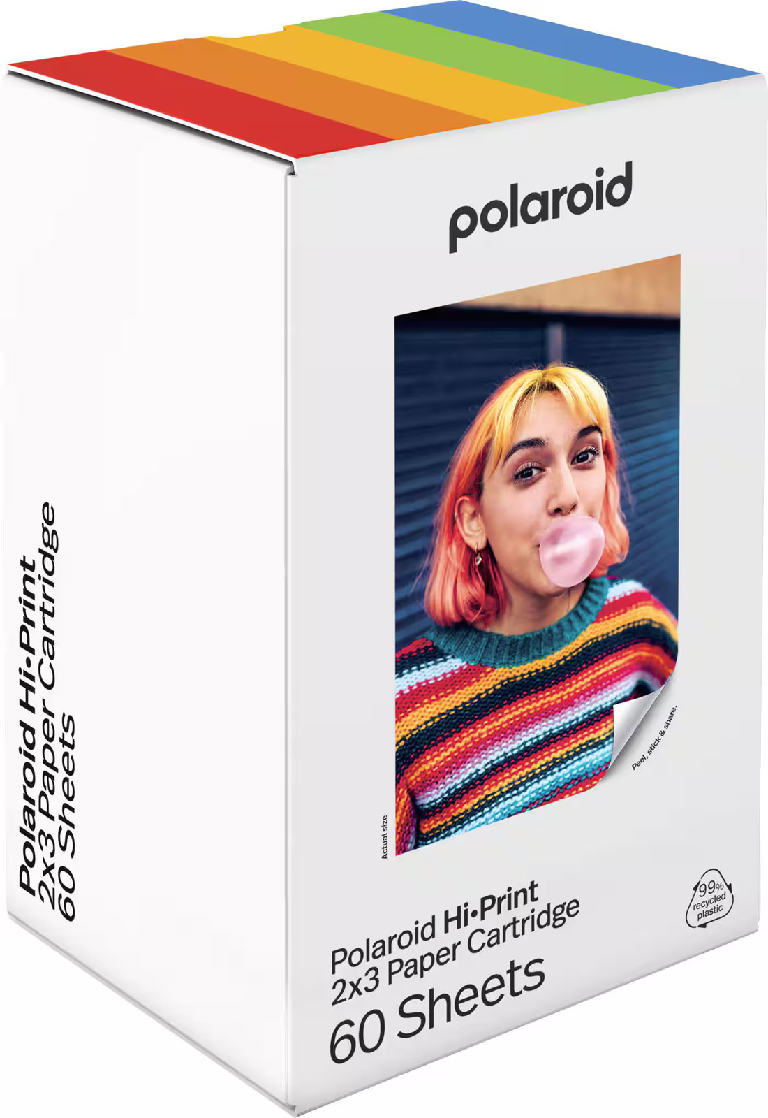 Polaroid Hi·Print 2×3 Paper Cartridge – 60 Sheets – White