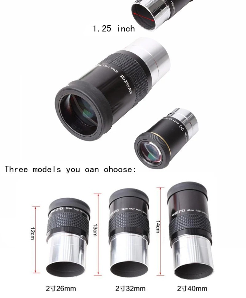 2-Inch Fully Multi-Coated Eyepiece 26/32/40mm Astronomical Telescope Accessory