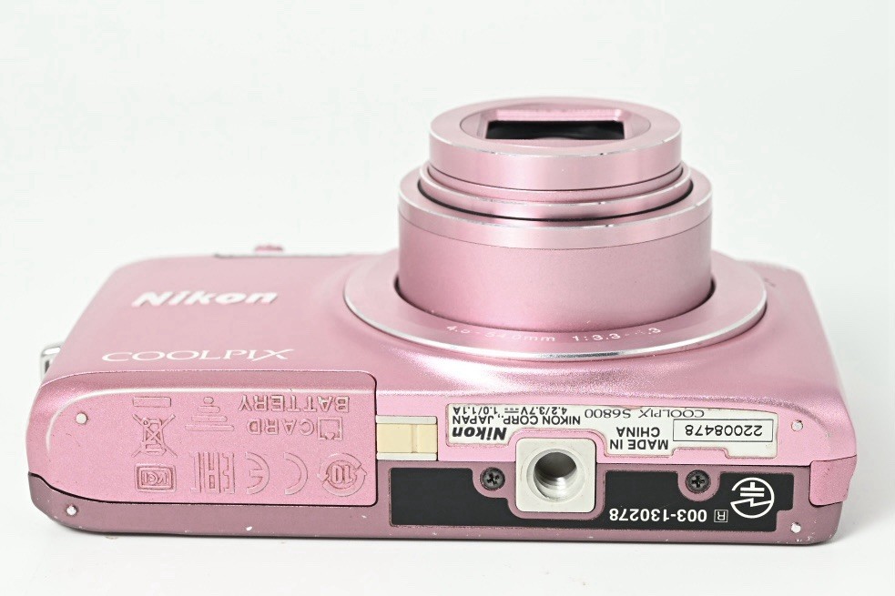 [Near Mint] Nikon Coolpix S6800 Pink 16.0MP 12x Digital Camera from Japan