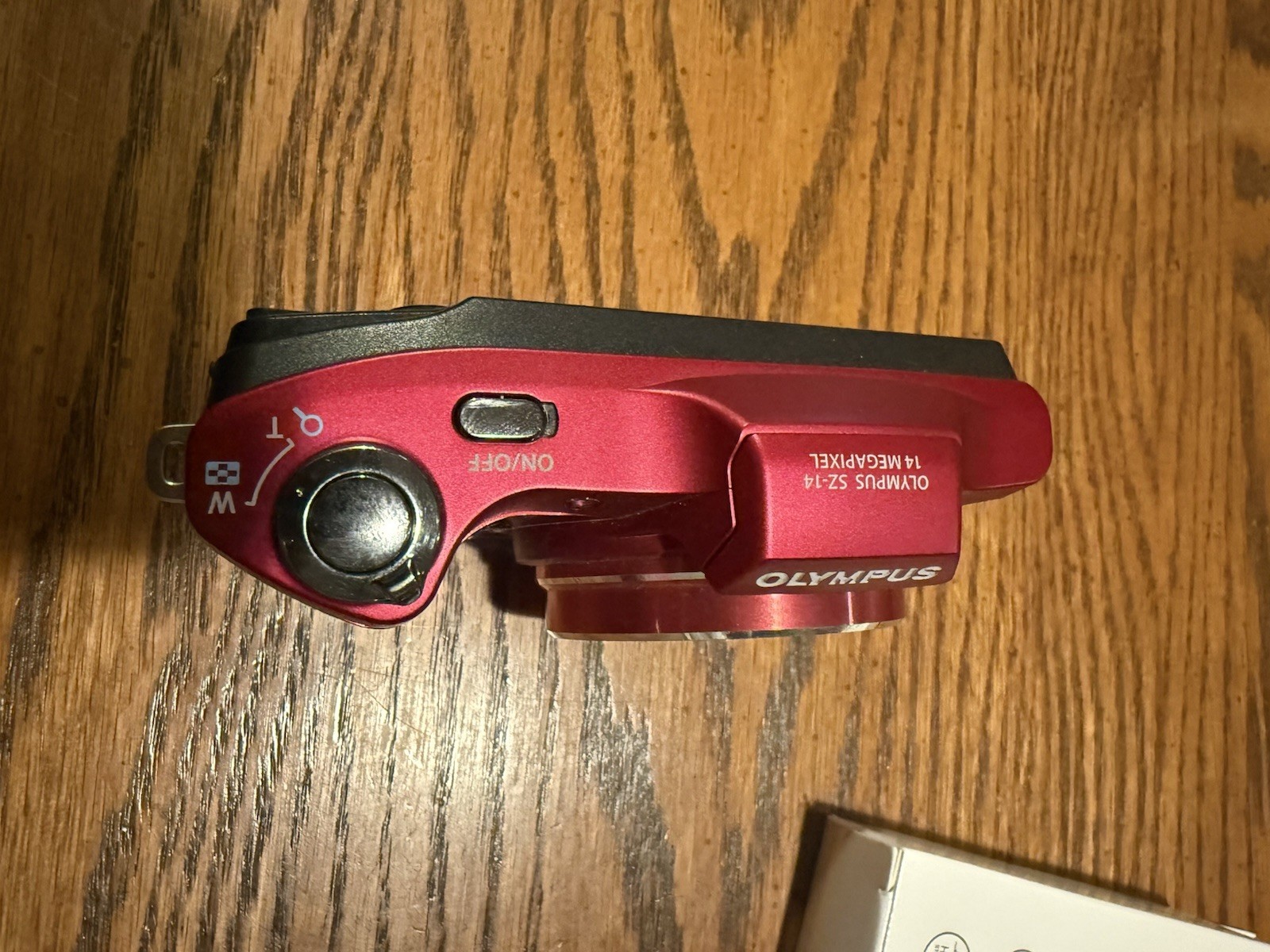 Olympus SZ-14 Digital Camera Red 14.0MP w/ 2 Battery, Charger & SD Tested