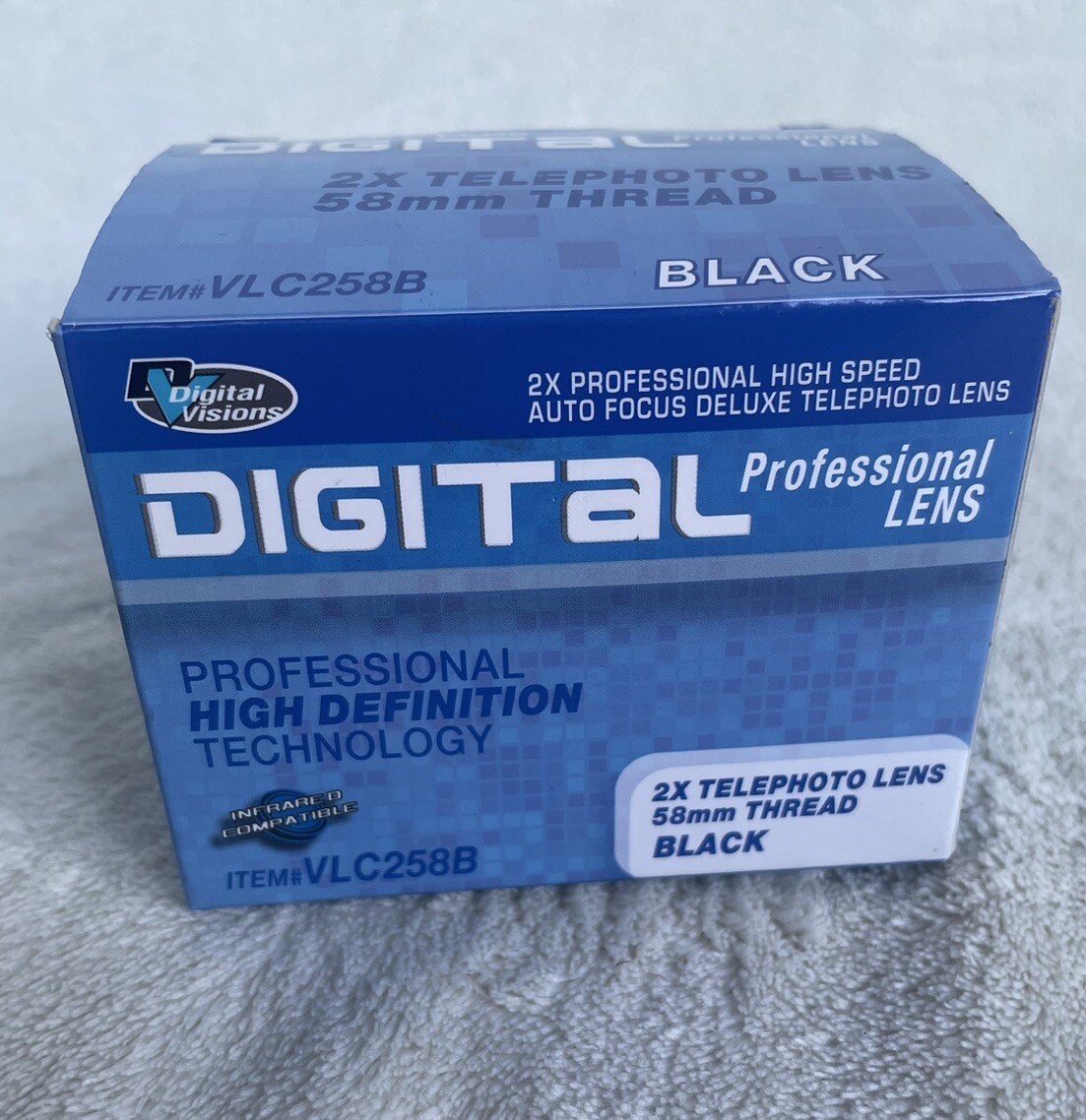 Digital Visions 2x High Speed Auto Focus Camera Lens VLC258B 58mm Thread HD