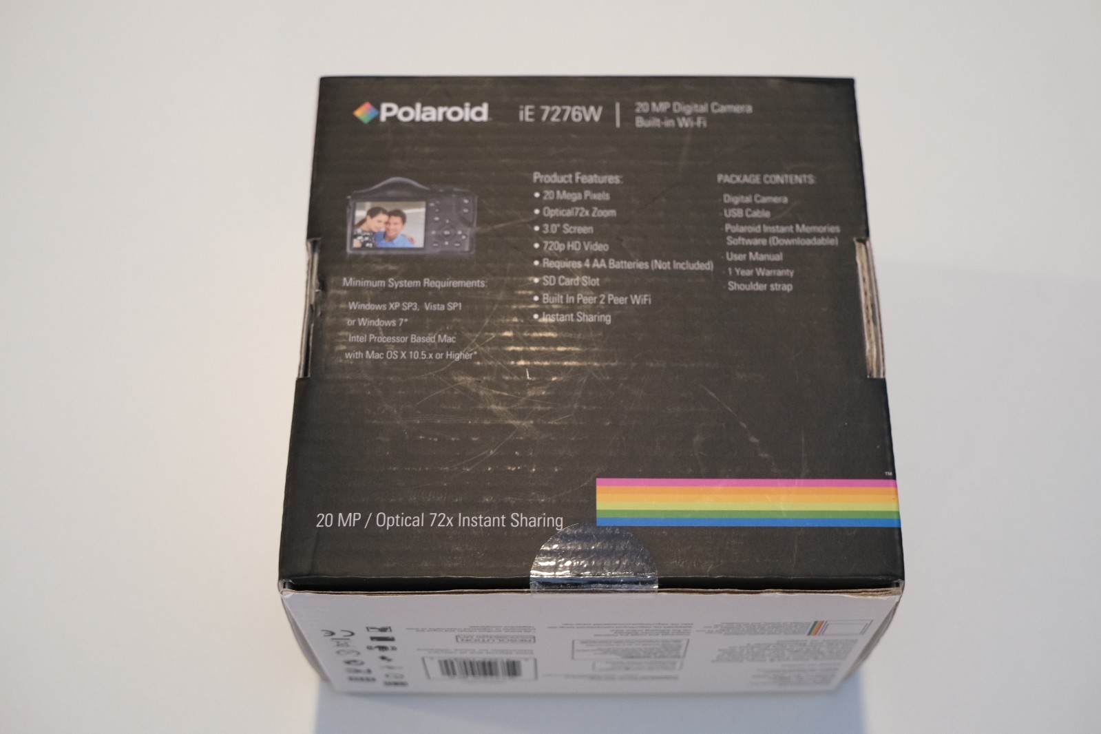 Polaroid 20.1MP 72x Zoom Wi-Fi Digital Point and Shoot Camera IE7276W BRAND NEW