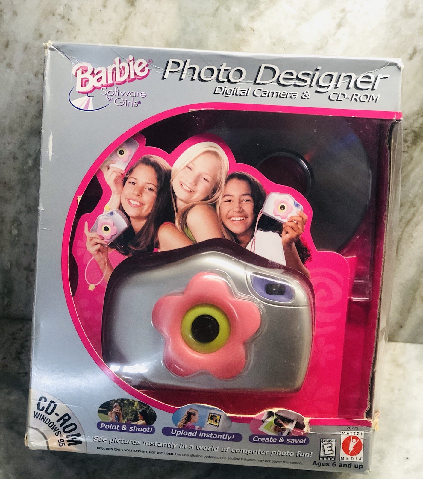 Mattel 20779 Vintage Barbie Photo Designer Digital Camara/CD-Rom. ShipN24Hours.