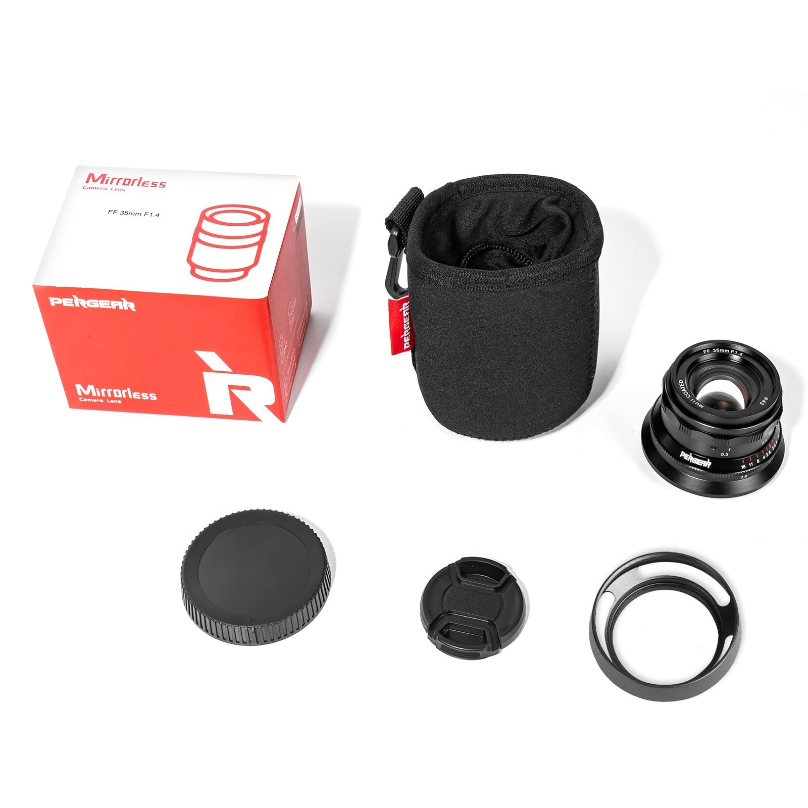 35mm F1.4 Manual Focus Lens for Sony E-Mount Cameras A7 A6000 A6400 A6600 – Blac