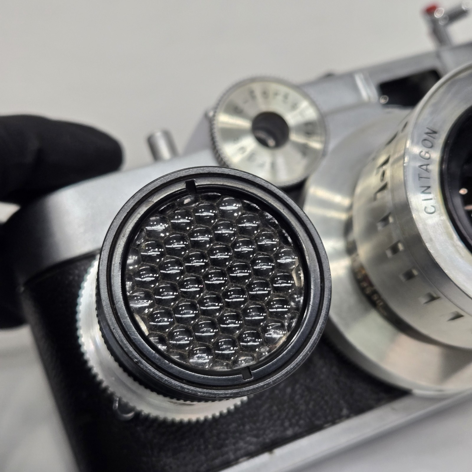 Argus C-44 35mm Camera F2.8 50mm Lens Cintagon CM2 Light Meter & Case – Untested