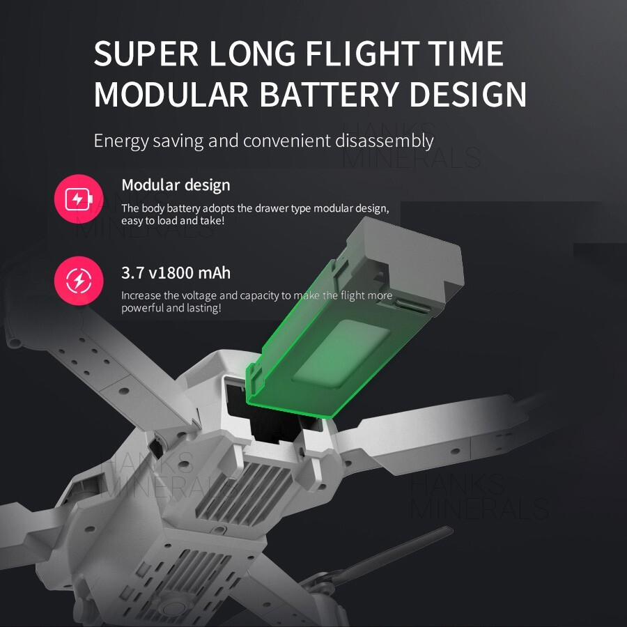 Drone 2023 4K HD Dual Camera WiFi FPV RC Foldable Quadcopter + 4 Batteries