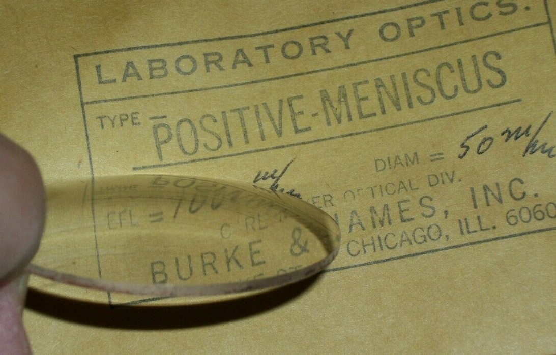 CARL MEYER USA Lens POSITIVE MENISCUS Choose FL 28mm to 2000mm NEW