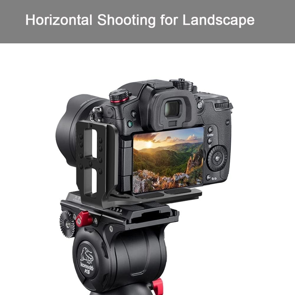 Universal L-Bracket Quick Release Plate for DSLR Camera Arca Swiss Tripod Head